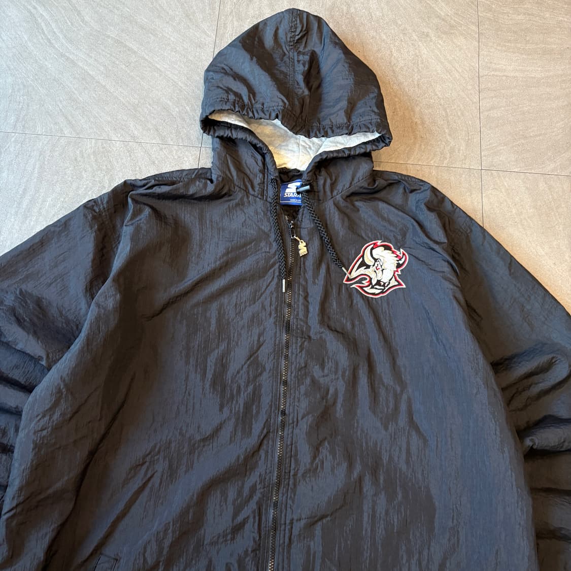 90s 90년대 미국 생산 스타터 후드 자켓 상품이미지3