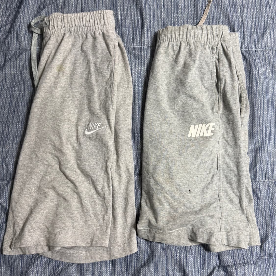 나이키 회색 트레이닝 반바지 2개 일괄  상품이미지1