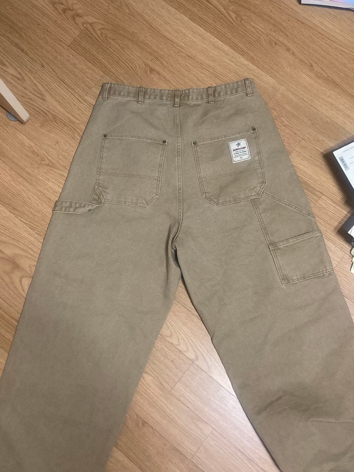 Cutted Double Knee Pants - Tan 2026 상품이미지2