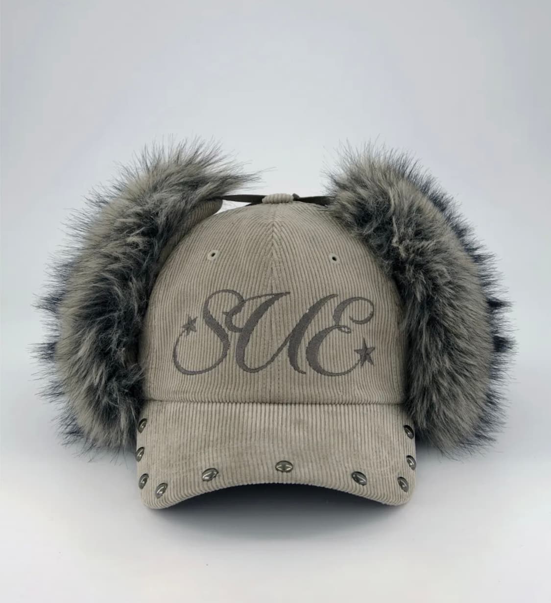 셋업이엑스이 쿄듀로이 퍼 이어플랩 캡 상품이미지1