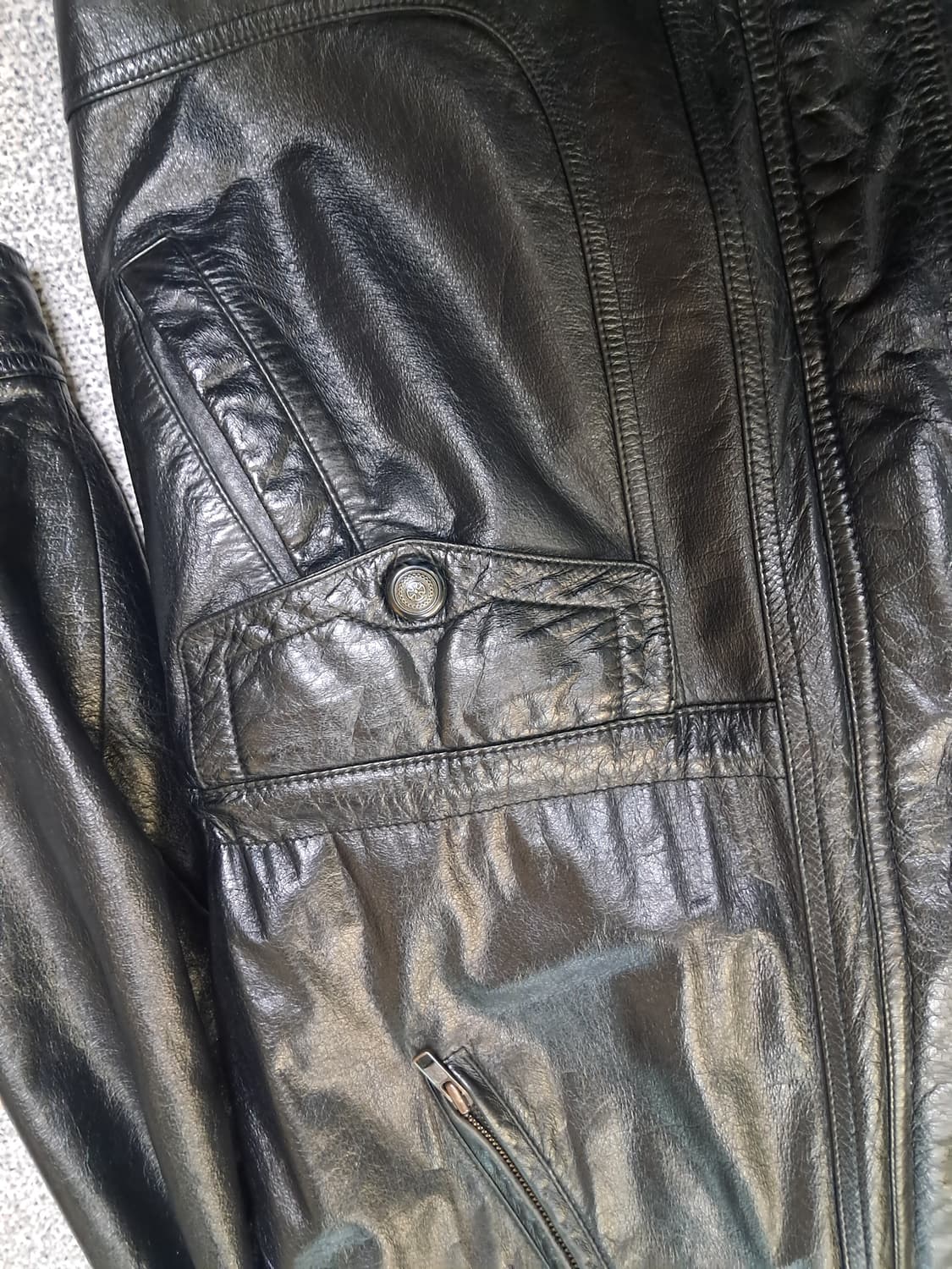 빈티지 가죽 무스탕 자켓 상품이미지5