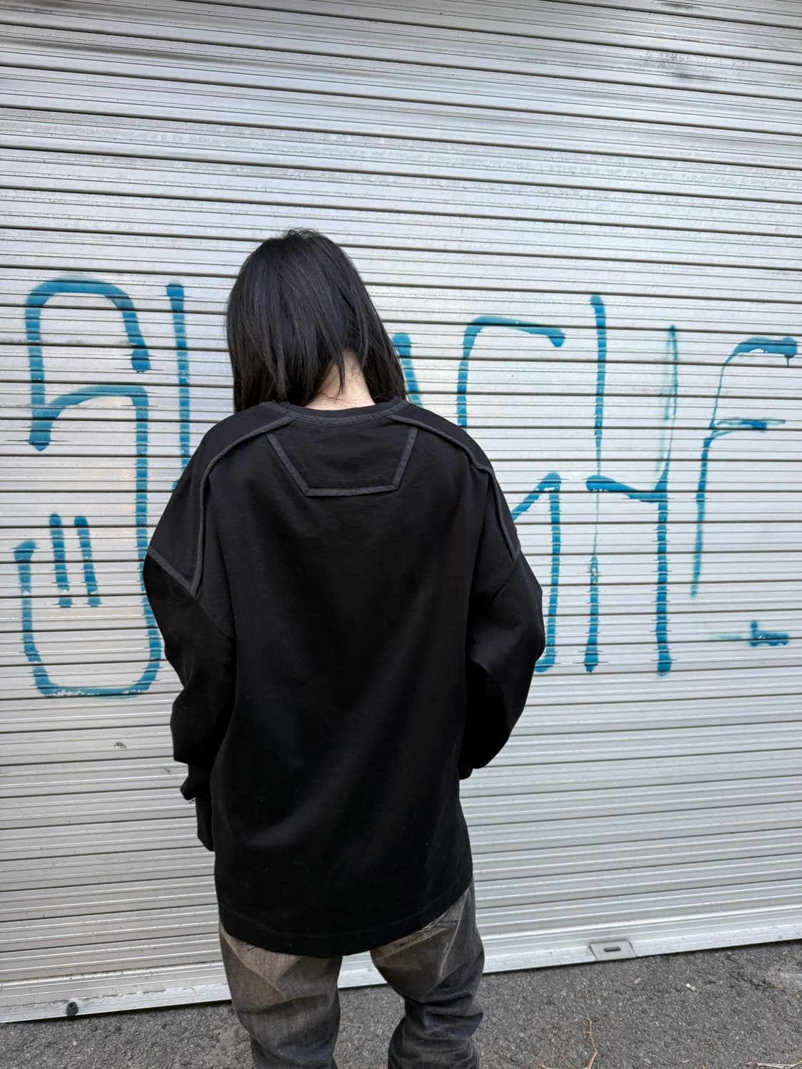 준지 파이핑 오버핏 롱 슬리브 상품이미지1