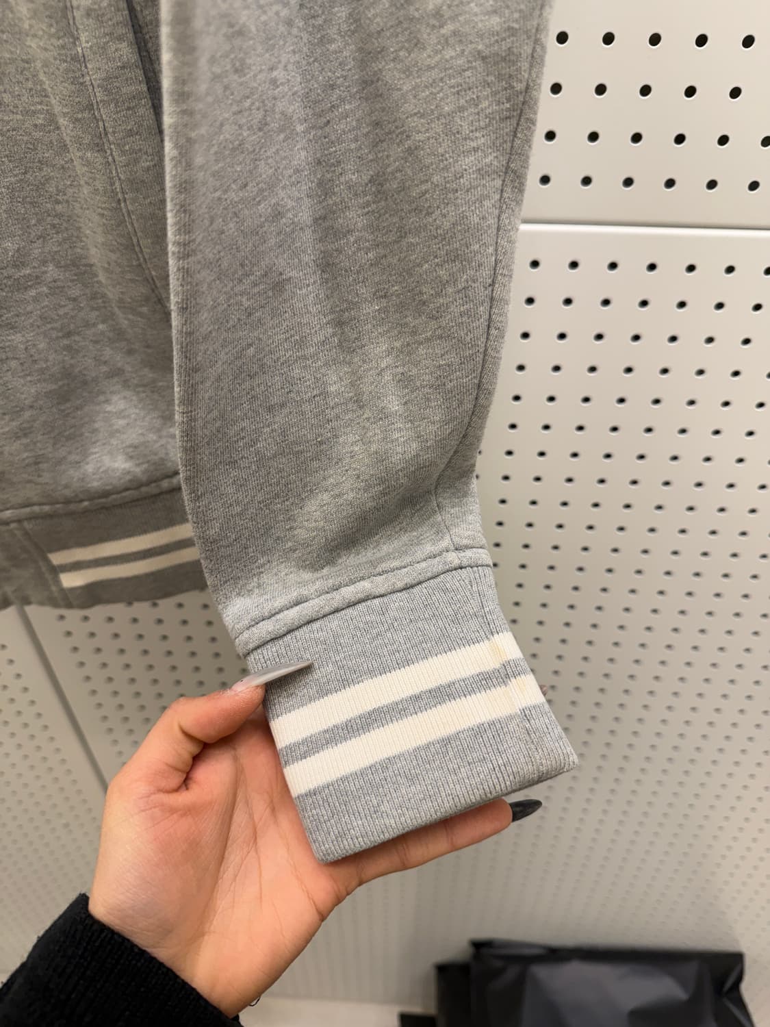 스투시 튀시 바시티 스냅 자켓 그레이 U958 상품이미지4