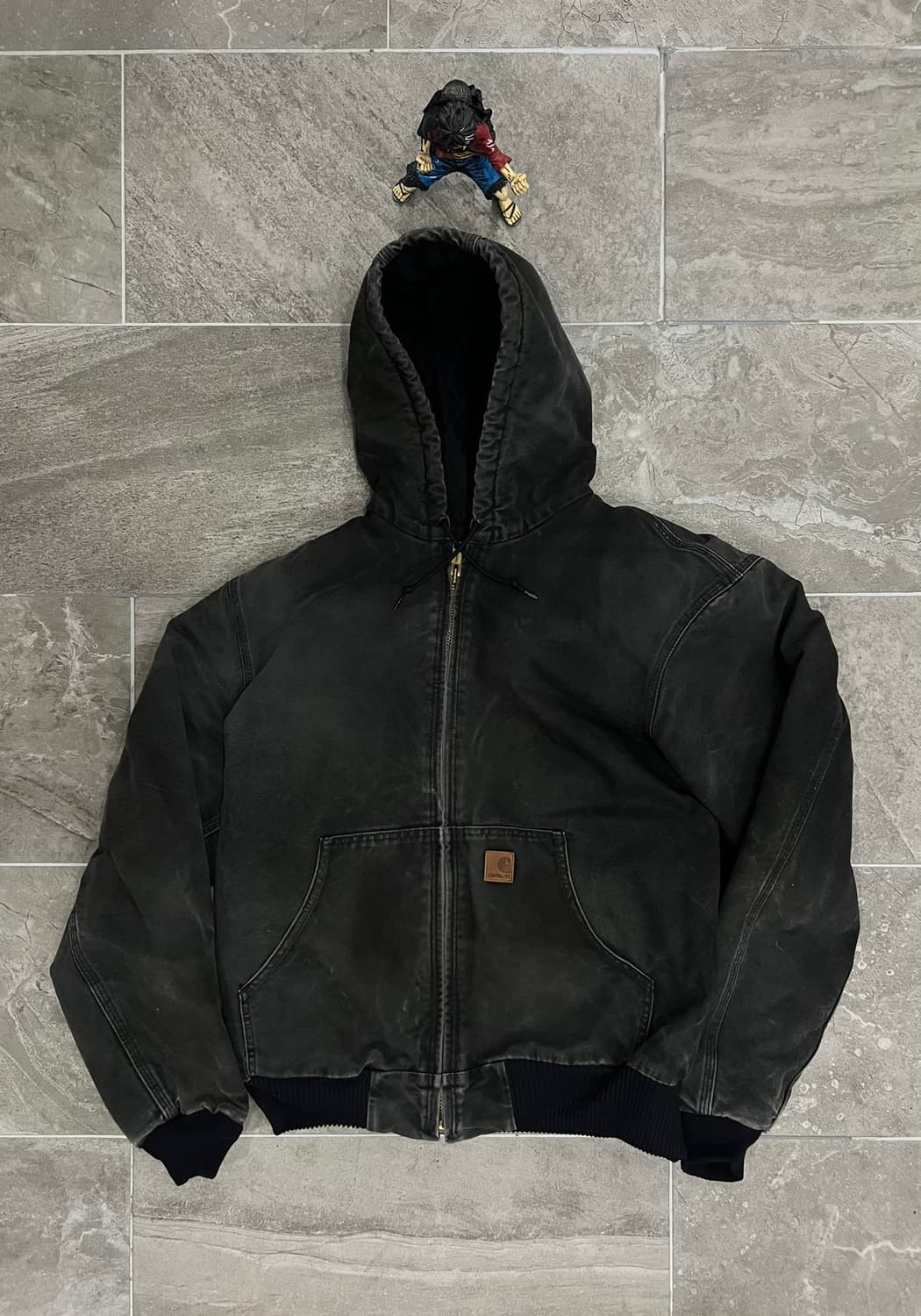 (L-TALL)칼하트 후드 덕 액티브 자켓 J130 BLK 블랙 상품이미지1