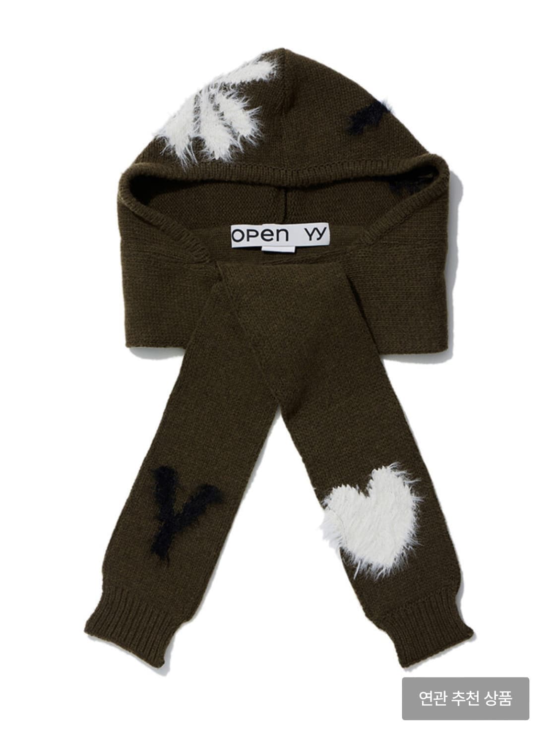 오픈와이와이 자카드 후디 머플러 상품이미지1