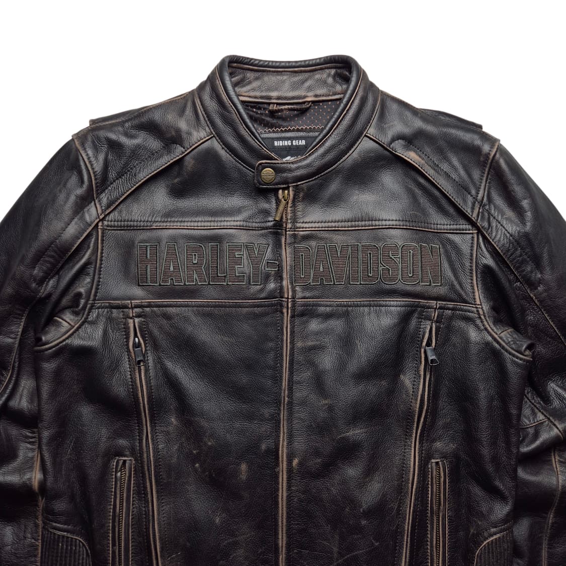 [L] 할리데이비슨 소가죽 바이커 자켓 상품이미지3