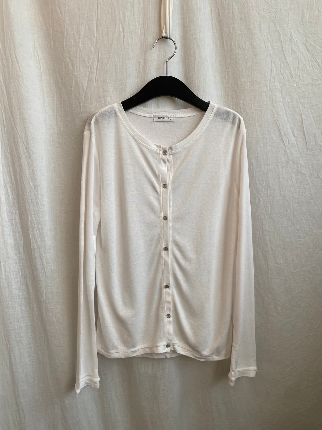 GIVORS 화이트 가디건(L) 상품이미지1