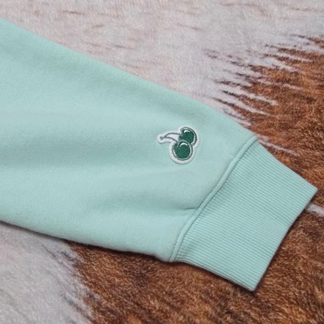 키르시 오리지날 크롭 민트 후드티 상품이미지5