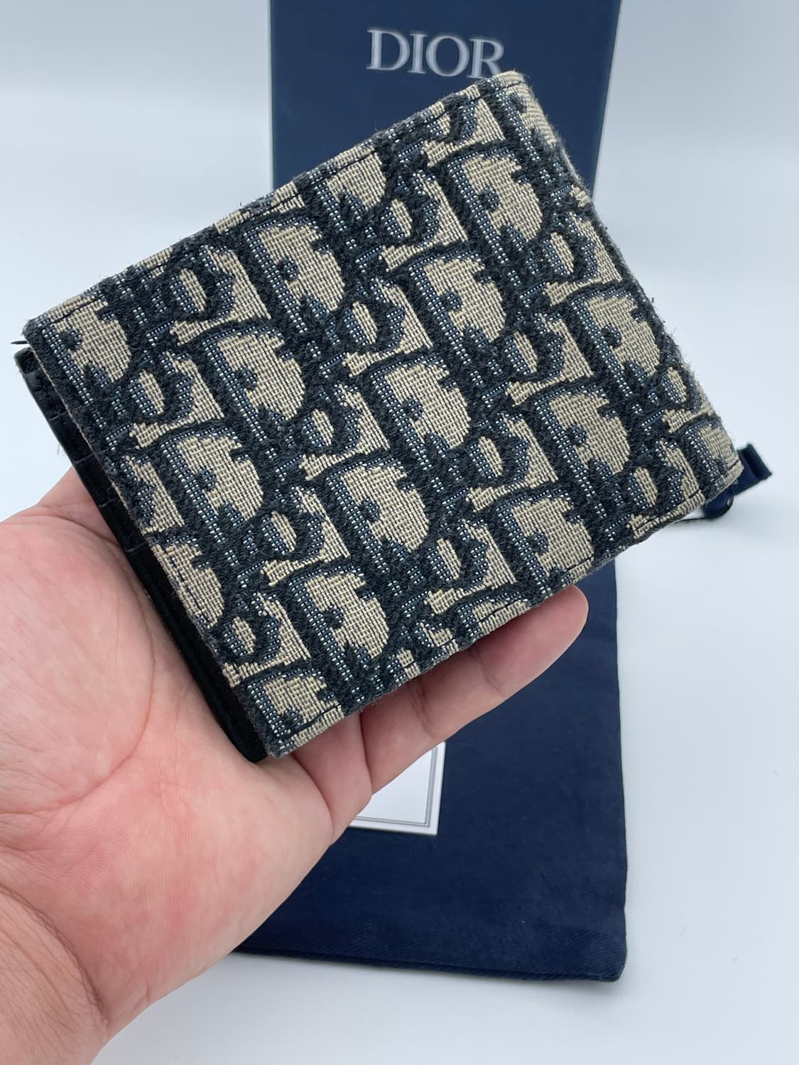 [ 풀구성 / 새상품급 ] 정품 디올 오블리크 반지갑 베이지  상품이미지2