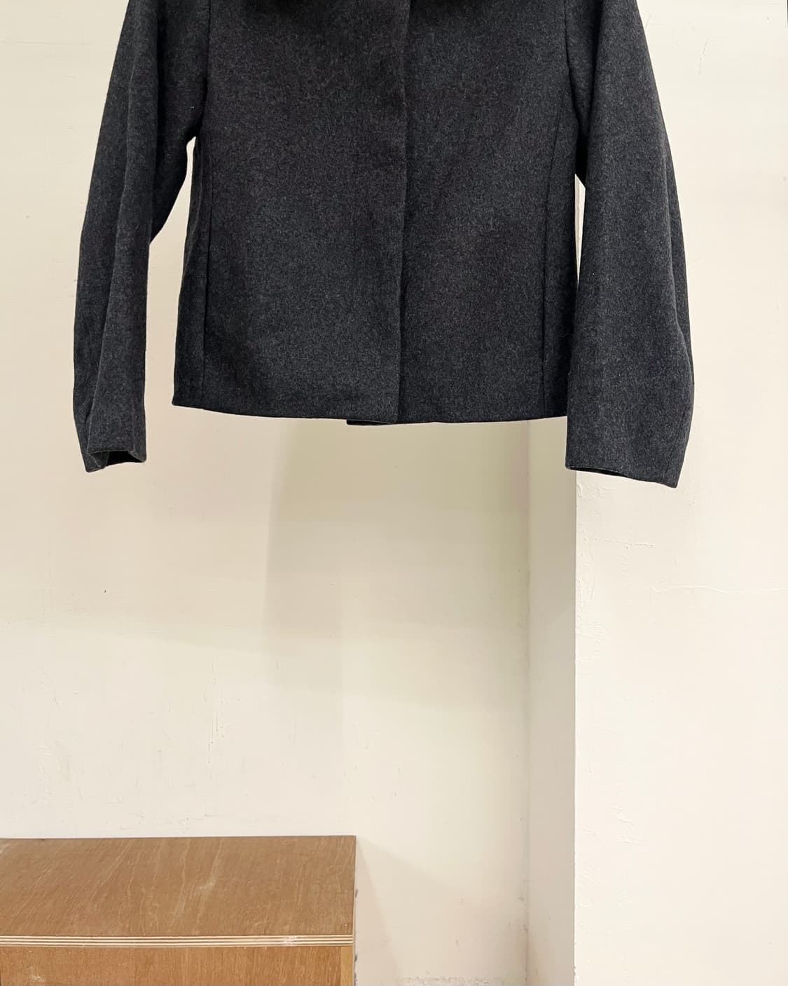 마르니 차콜 울 블랜드 오버사이즈 칼라 자켓 상품이미지5