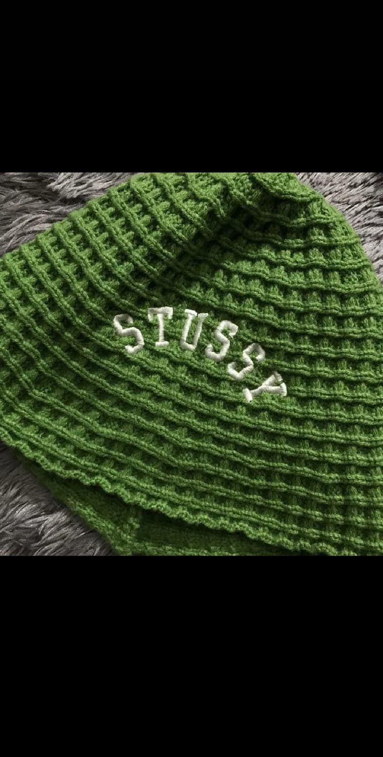 [[57cm, A급]# 스투시(STUSSY) 와플 니트 버킷햇 상품이미지4