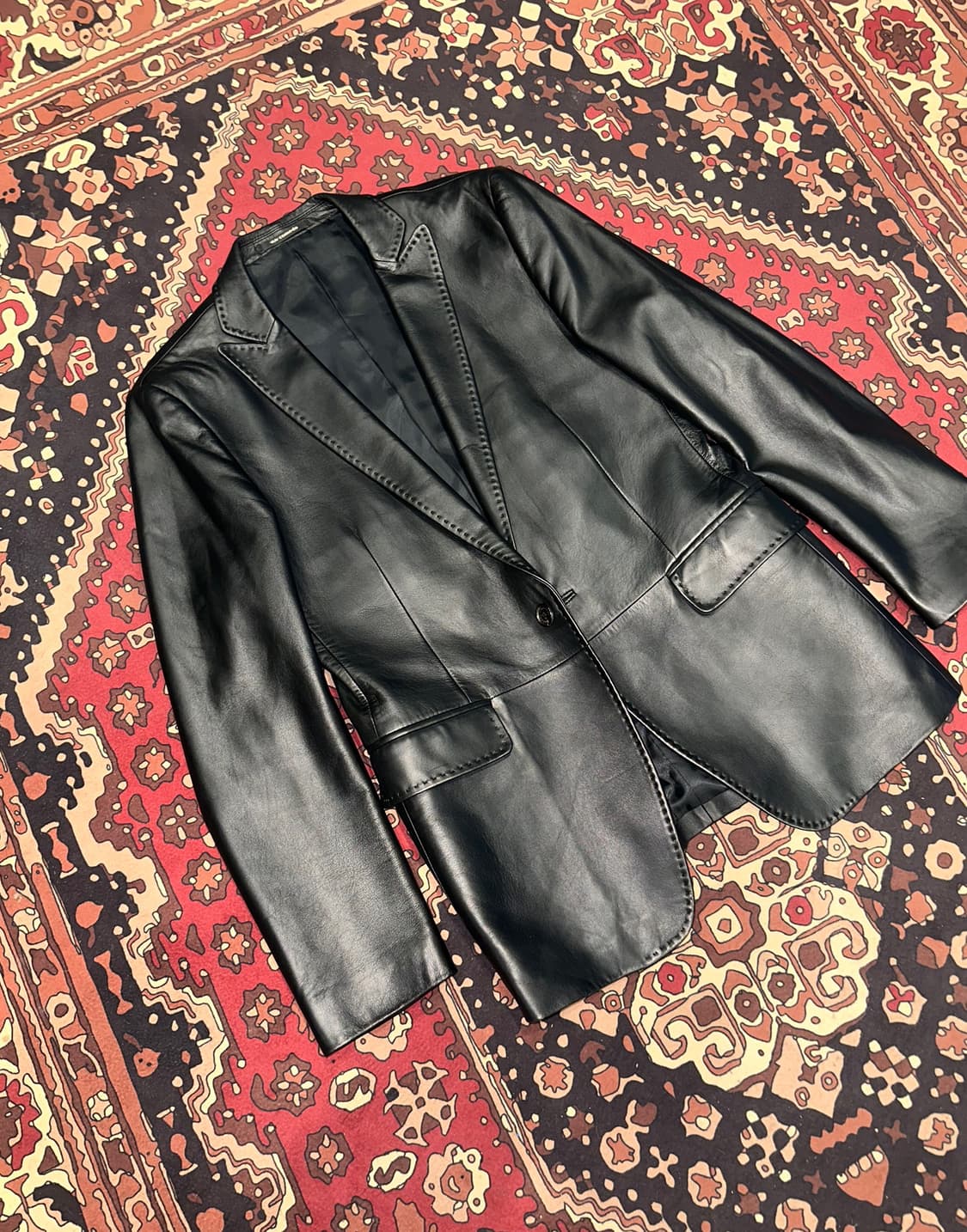 ( L ) 가죽자켓 레더자켓 가죽마이 기죽셔츠 가죽블레이저 상품이미지5