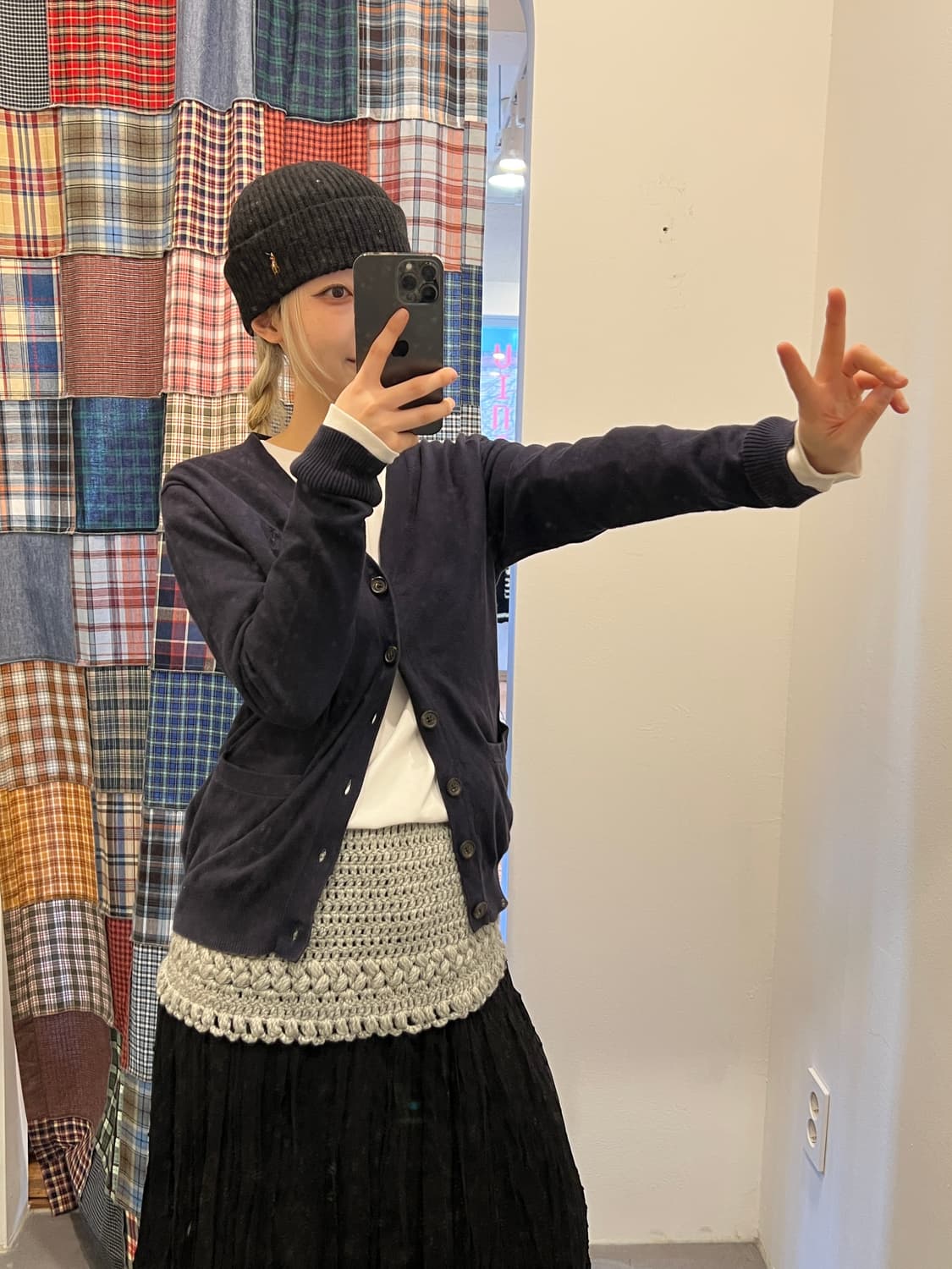 폴로 네이비 니트 카디건 상품이미지3