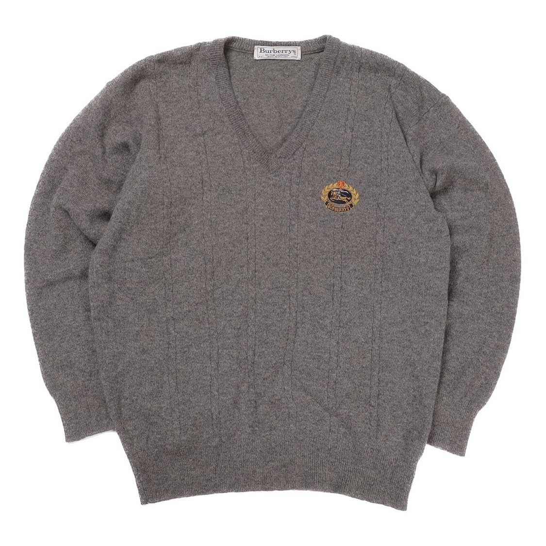 Burberry 크래스트로고 브이넥 니트   상품이미지1
