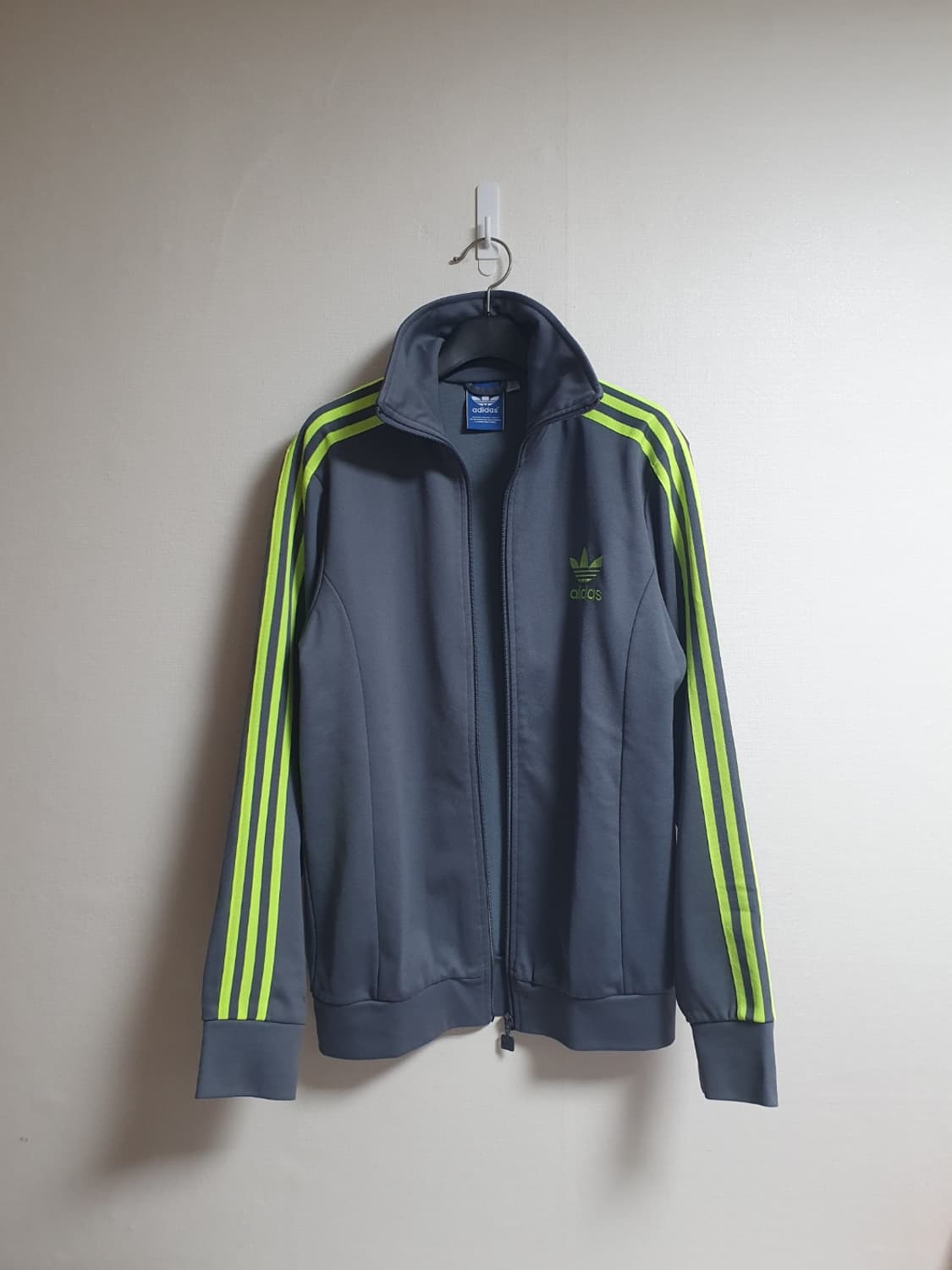 아디다스 져지 유로파 트랙탑 그레이 라임 100 상품이미지3