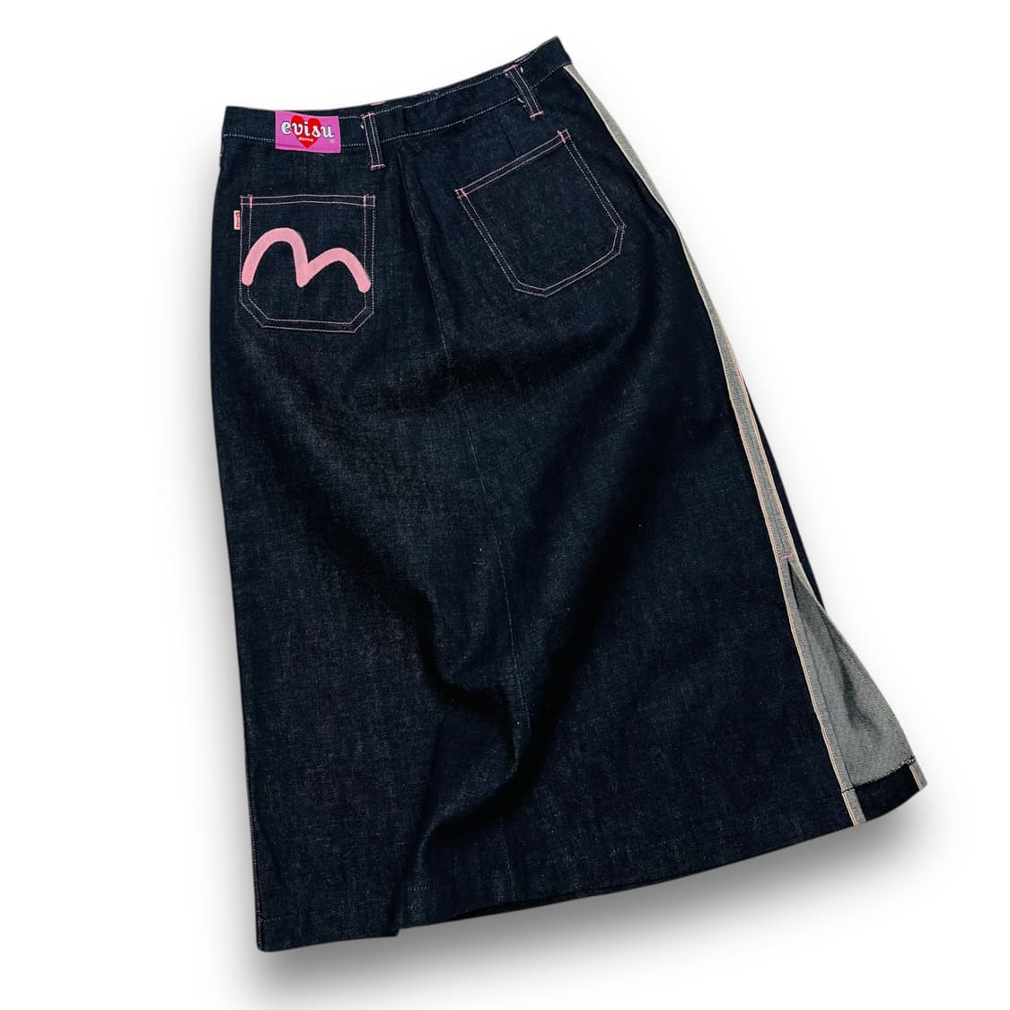 에비수 OG 핑크 시그니처 로고 민트급 일제 데님 스커트 상품이미지4