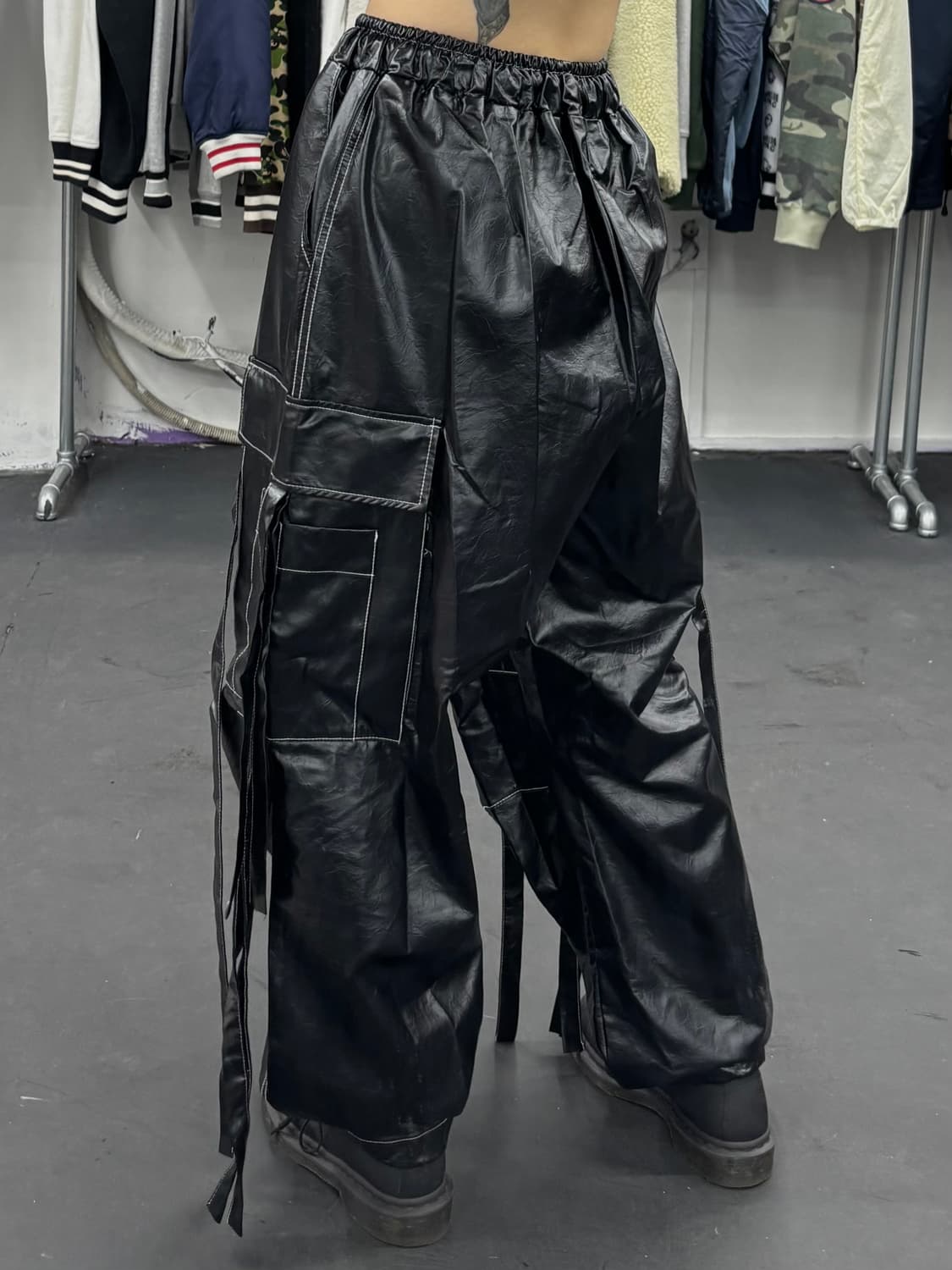 VTG 글로시 밴딩 카고팬츠 상품이미지4