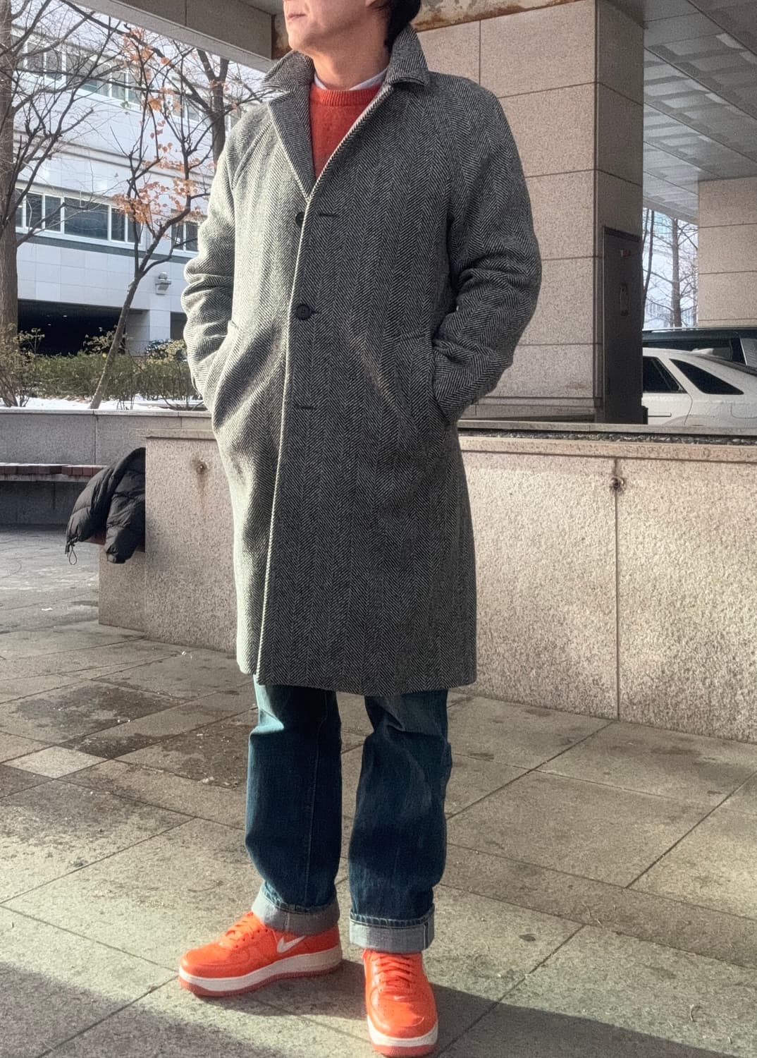 산드로옴므 헤링본 코트(100사이즈 정도) 상품이미지10