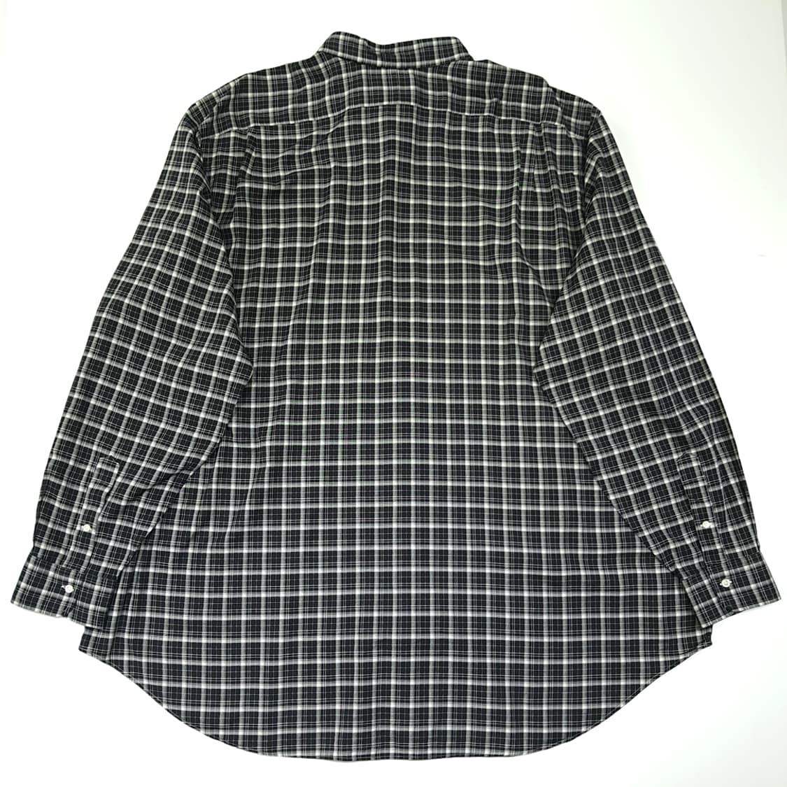 CL607 4XLT 폴로 00s 코튼 모던 타탄체크 블랙포니 블랙그레이 상품이미지6