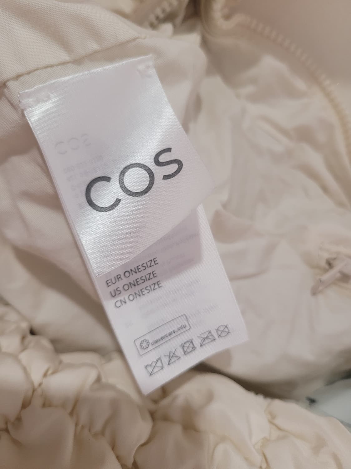 COS 코스 퀼팅 오버사이즈 구름백 아이보리 상품이미지10