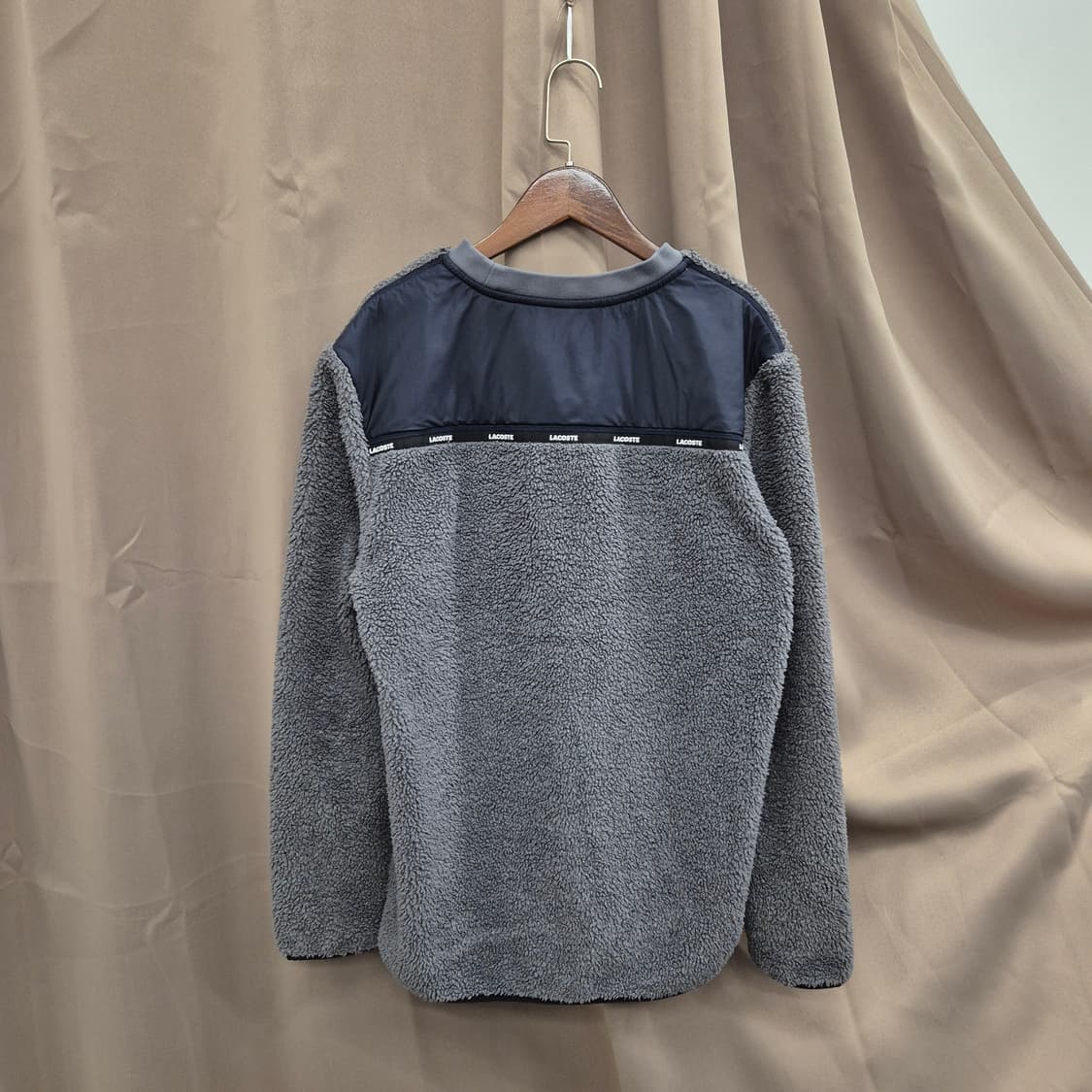 라코스테 플리스 맨투맨 3사이즈 상품이미지3