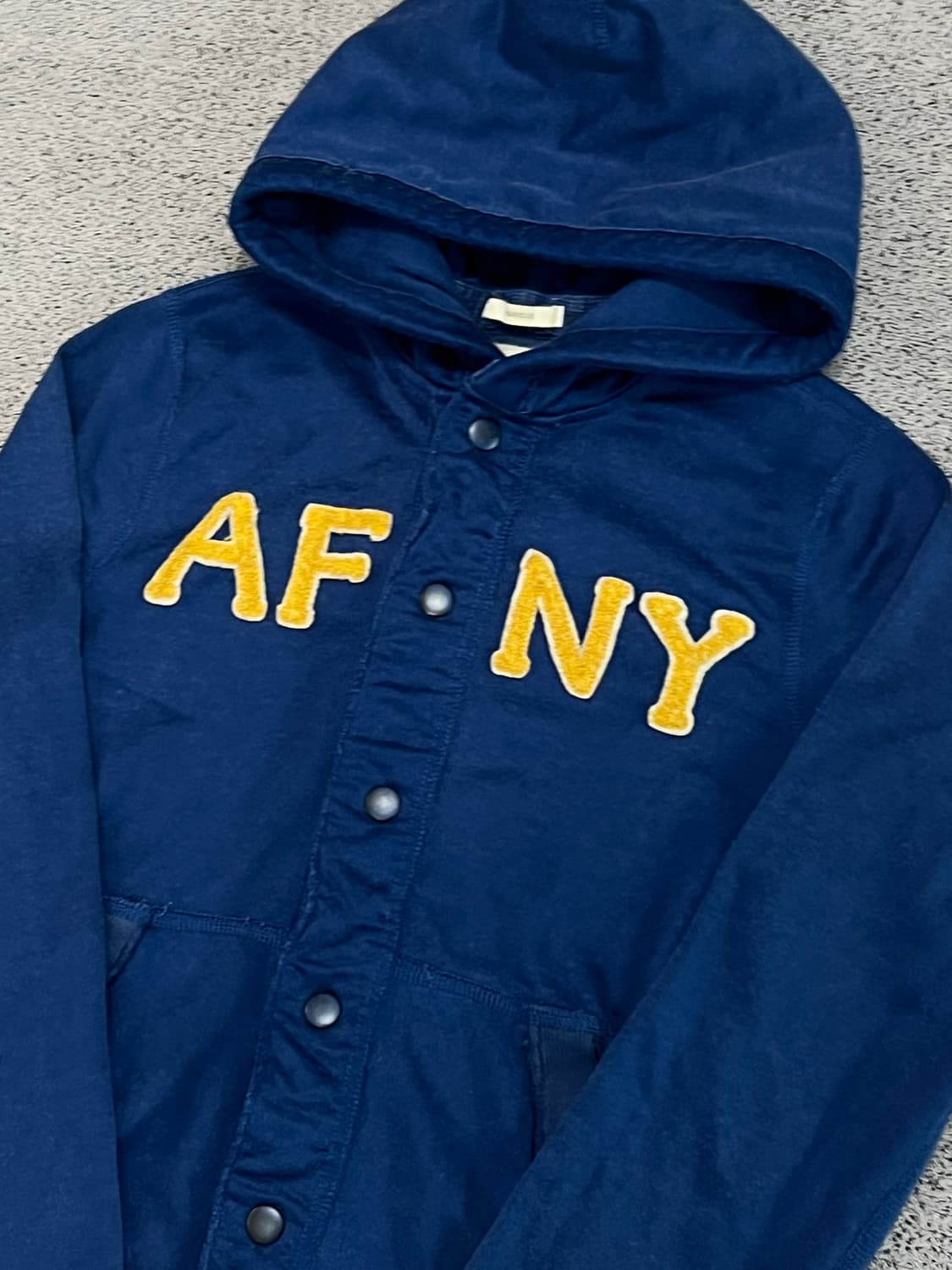 (M) 아베크롬비 버튼 후드 블루/옐로우 상품이미지2