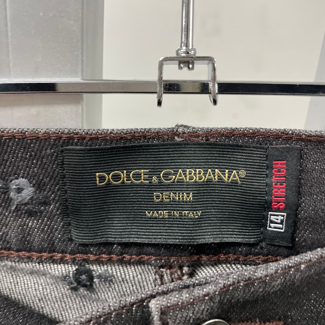 돌체앤가바나 흑청 디테일 데님 팬츠 46 상품이미지8