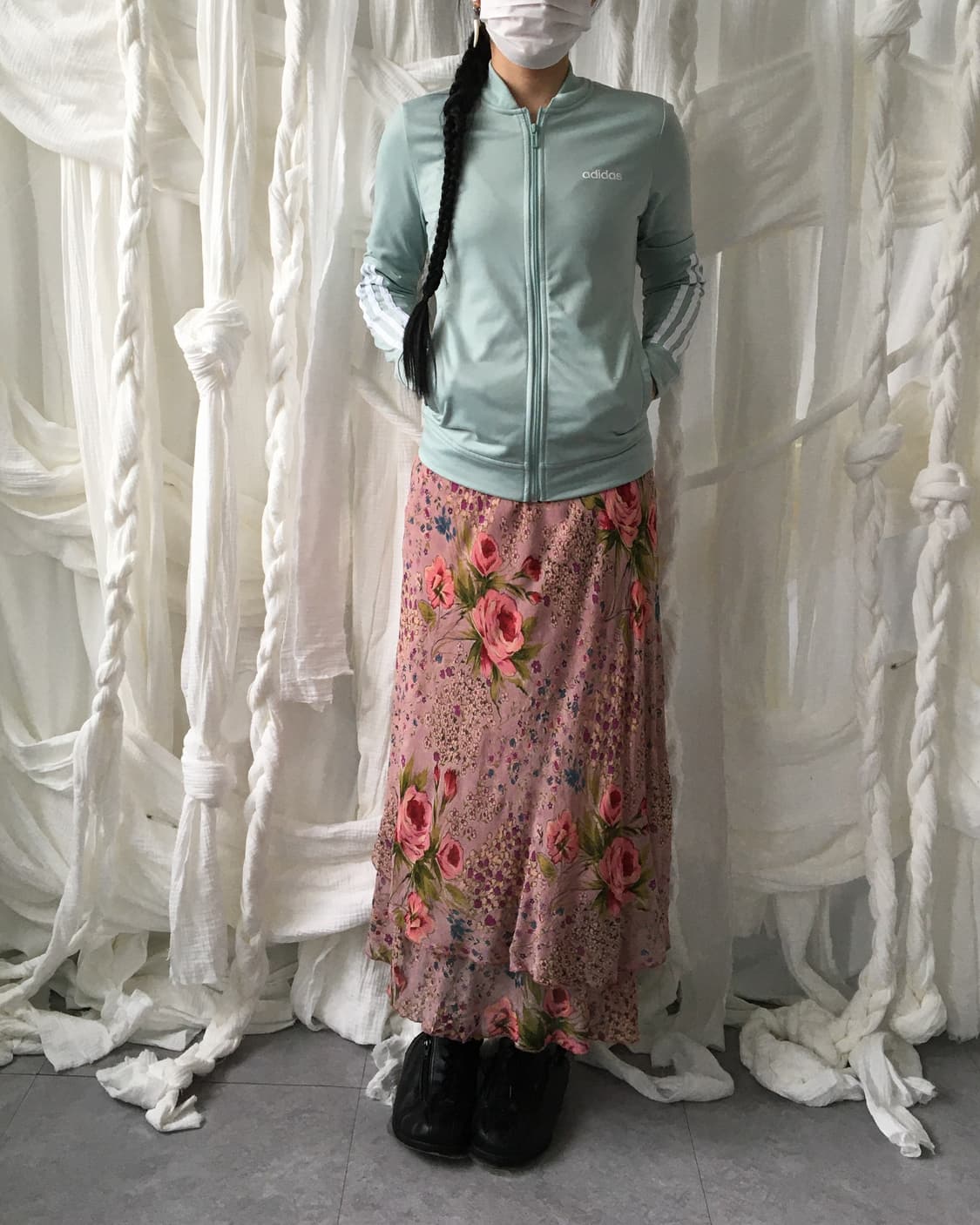 Flower pattern long skirt 상품이미지5