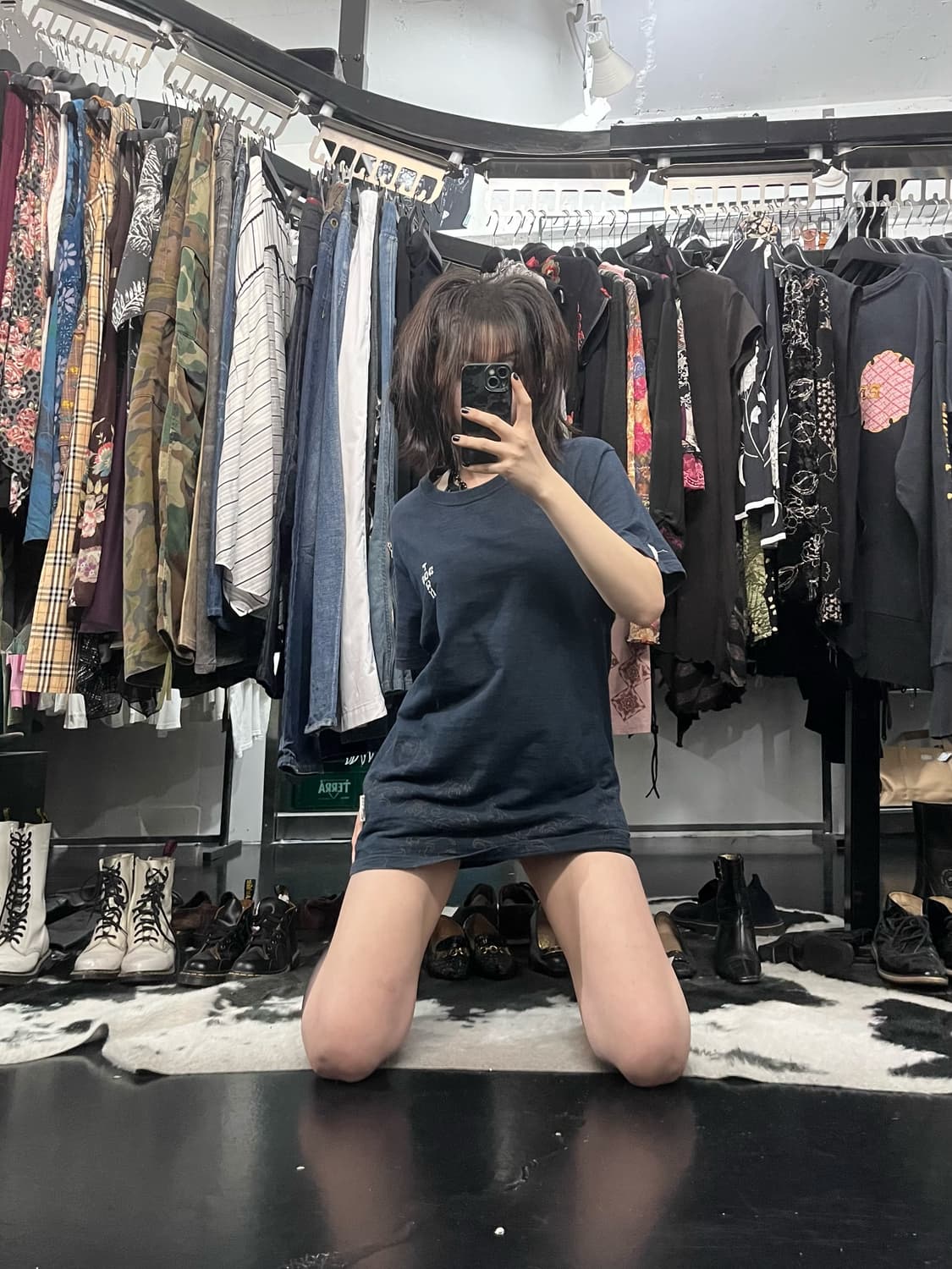 도그타운 자수 프린팅 반팔 상품이미지1