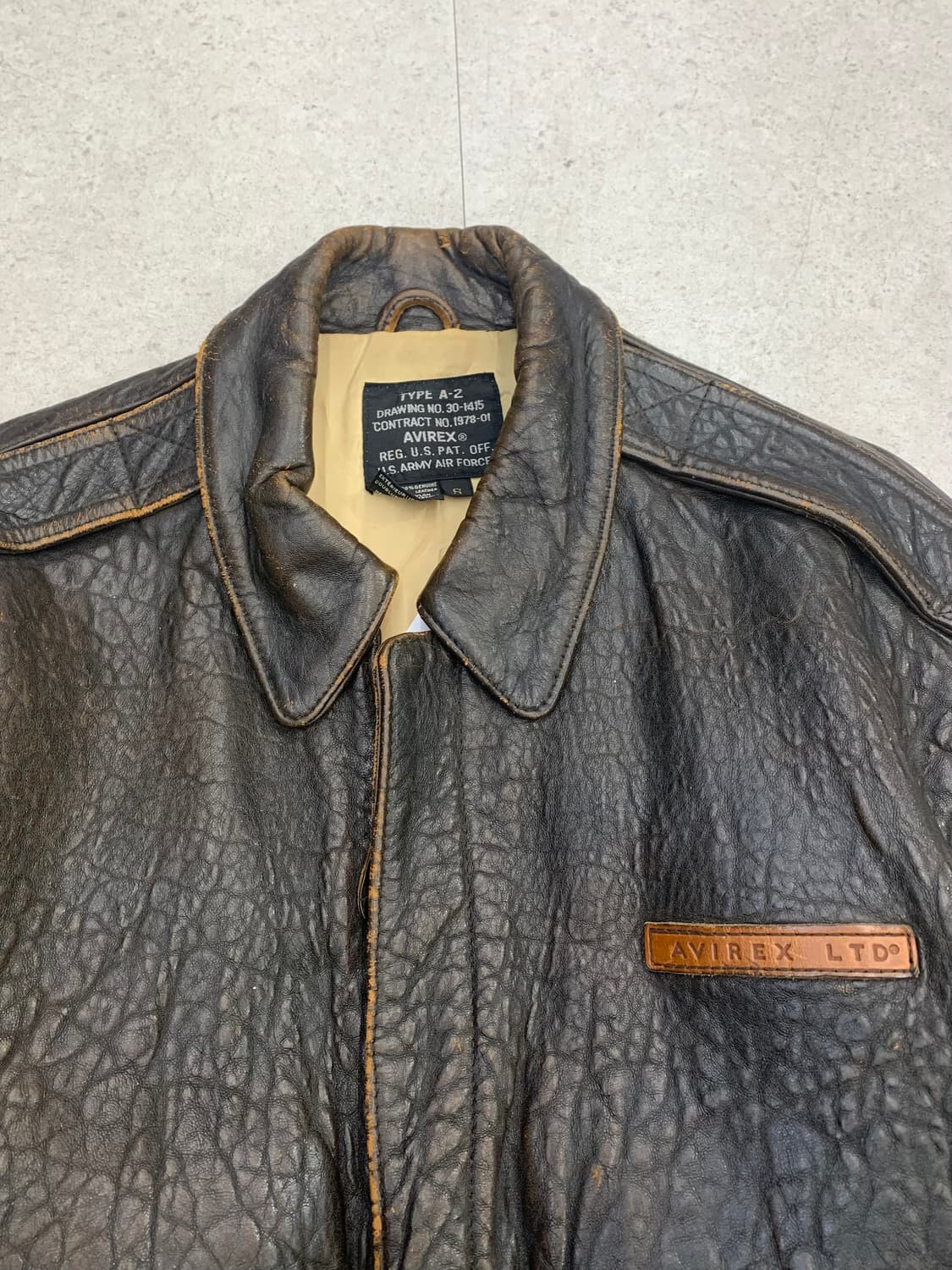 Avirex 아비렉스 A-2 소가죽 자켓 상품이미지2