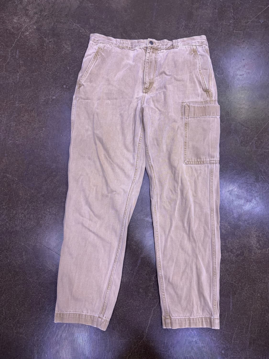 COS 코스 가먼트다잉 원포켓 코튼 팬츠 샌드 베이지 52 상품이미지1