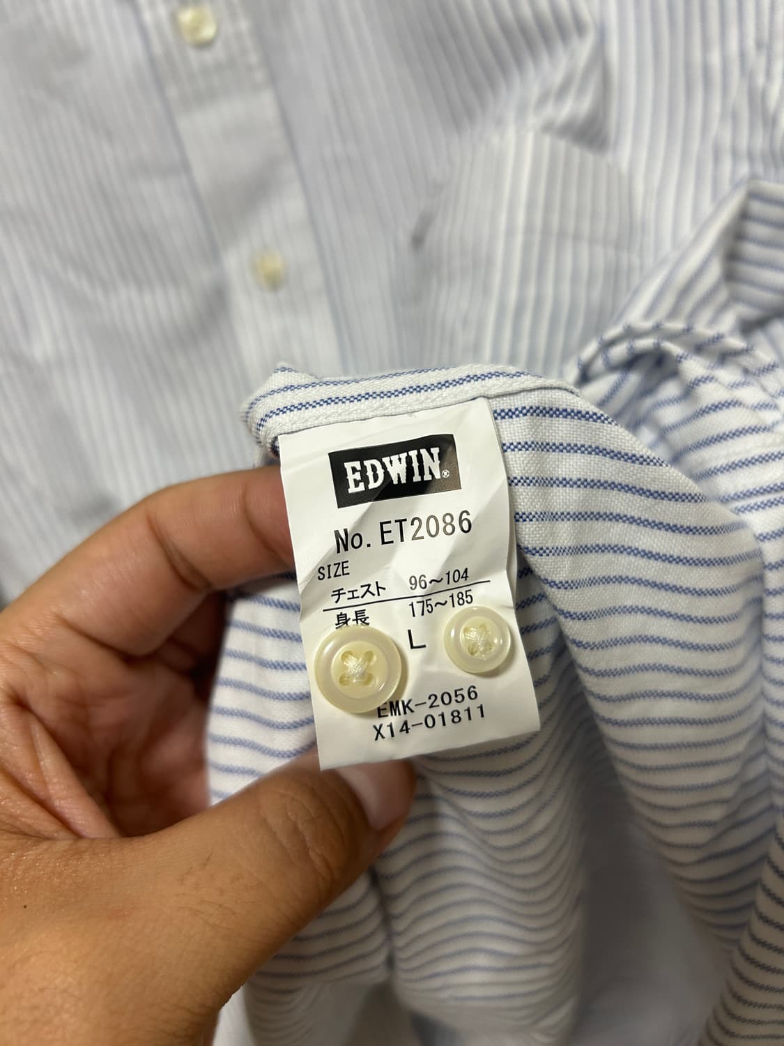 Edwin 스트라이프 셔츠  상품이미지7