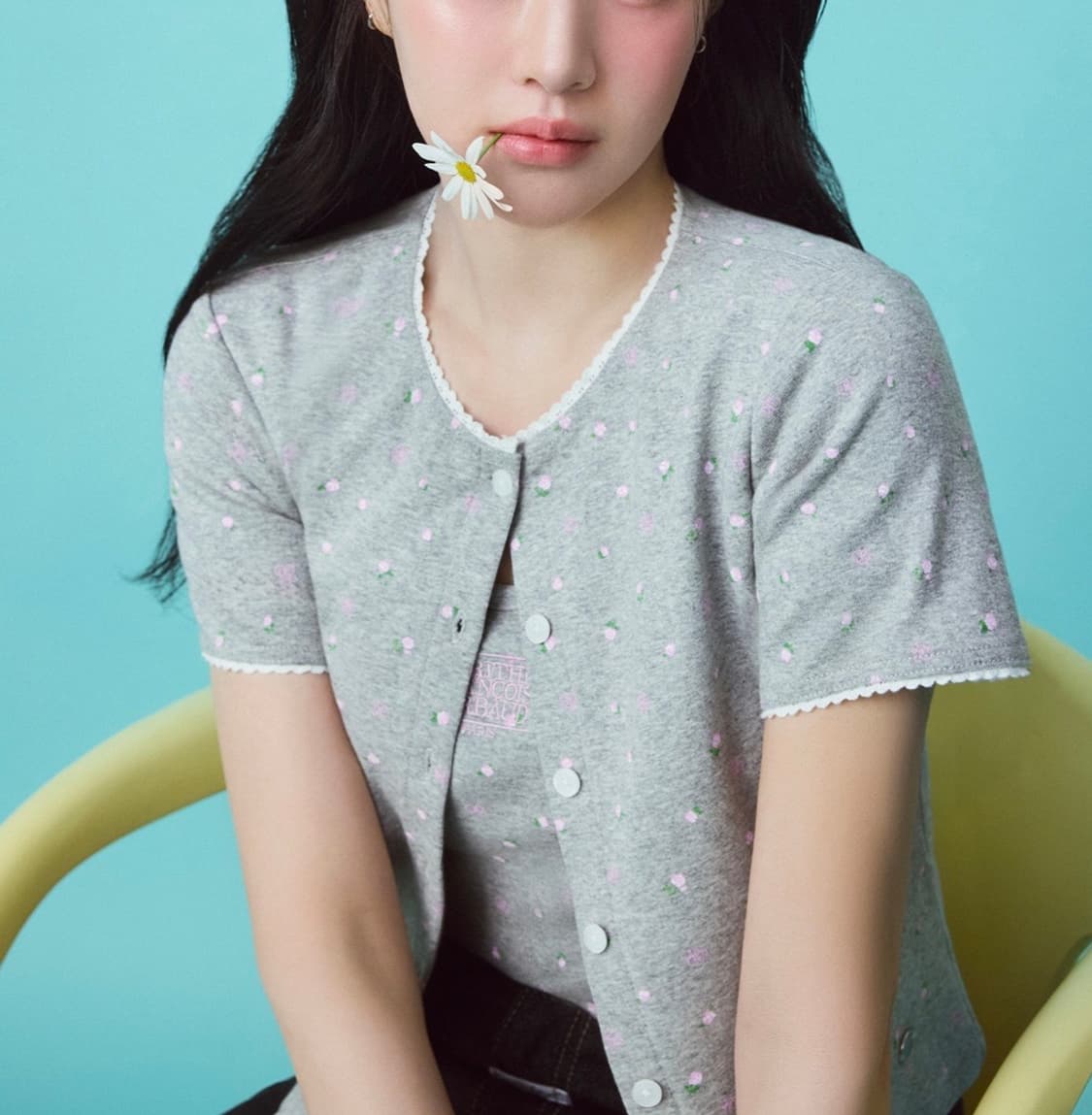 [미 시착 새 상품] 마리떼 플라워 가디건 s 상품이미지2