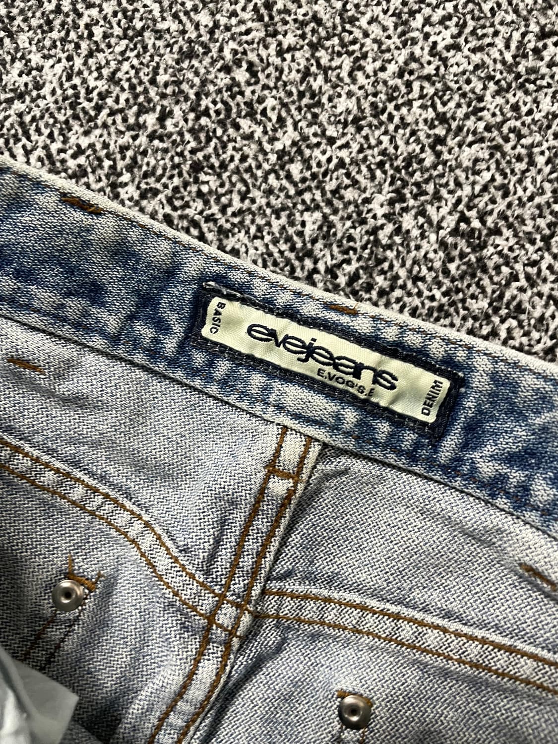  빈티지9. EVEJEANS 부츠컷 와이드 데님팬츠 청바지 상품이미지2