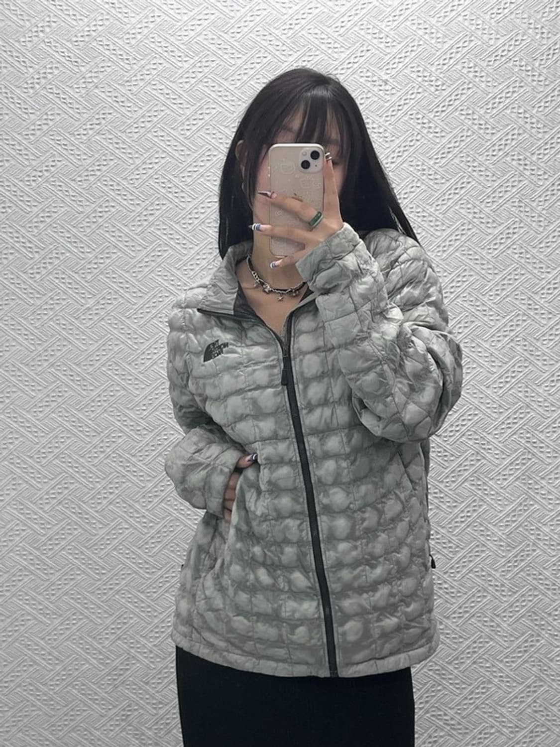 노스페이스 올드스쿨 빈티지 경량 패딩 자켓 M C07732 상품이미지1