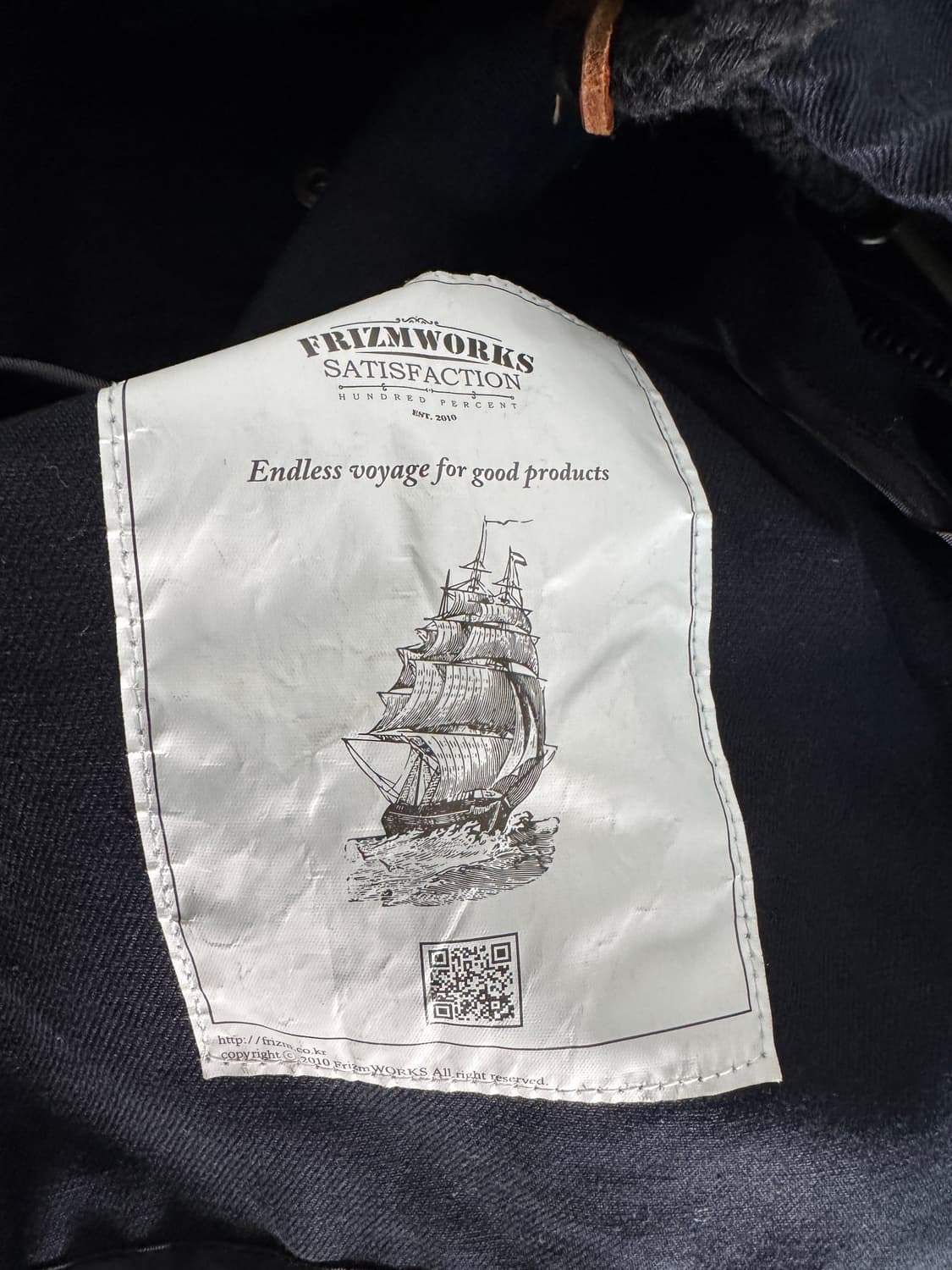 프리즘웍스 후드 야상 자켓 네이비 M 상품이미지4