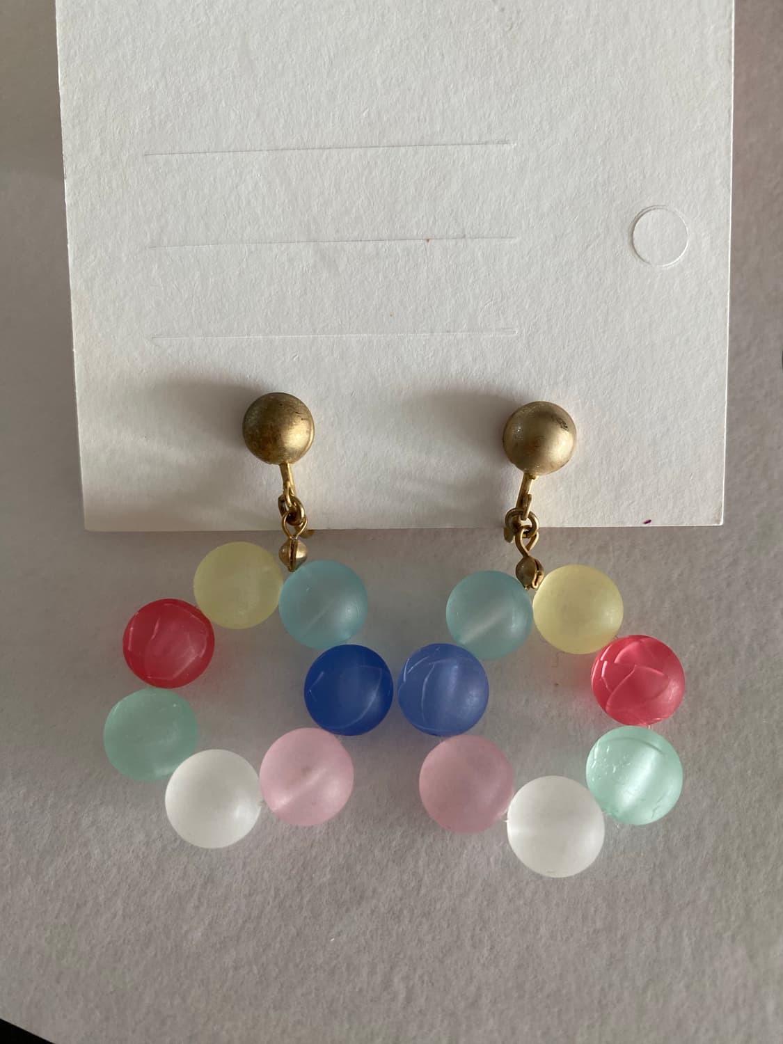 컬러풀 구슬 빈티지귀걸이 상품이미지2