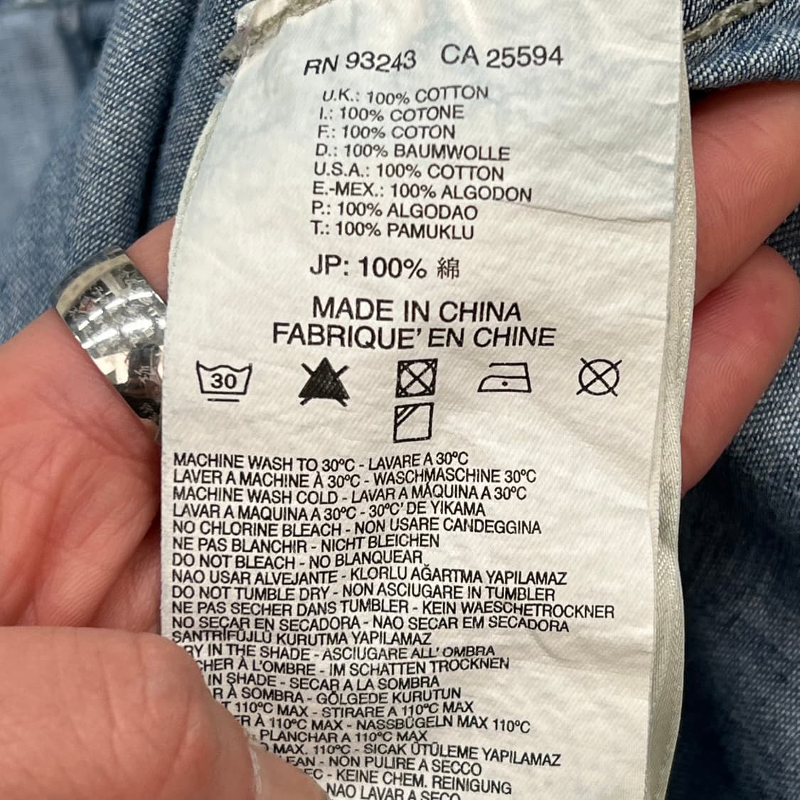 디젤 투포켓 데님셔츠 r2193 상품이미지7