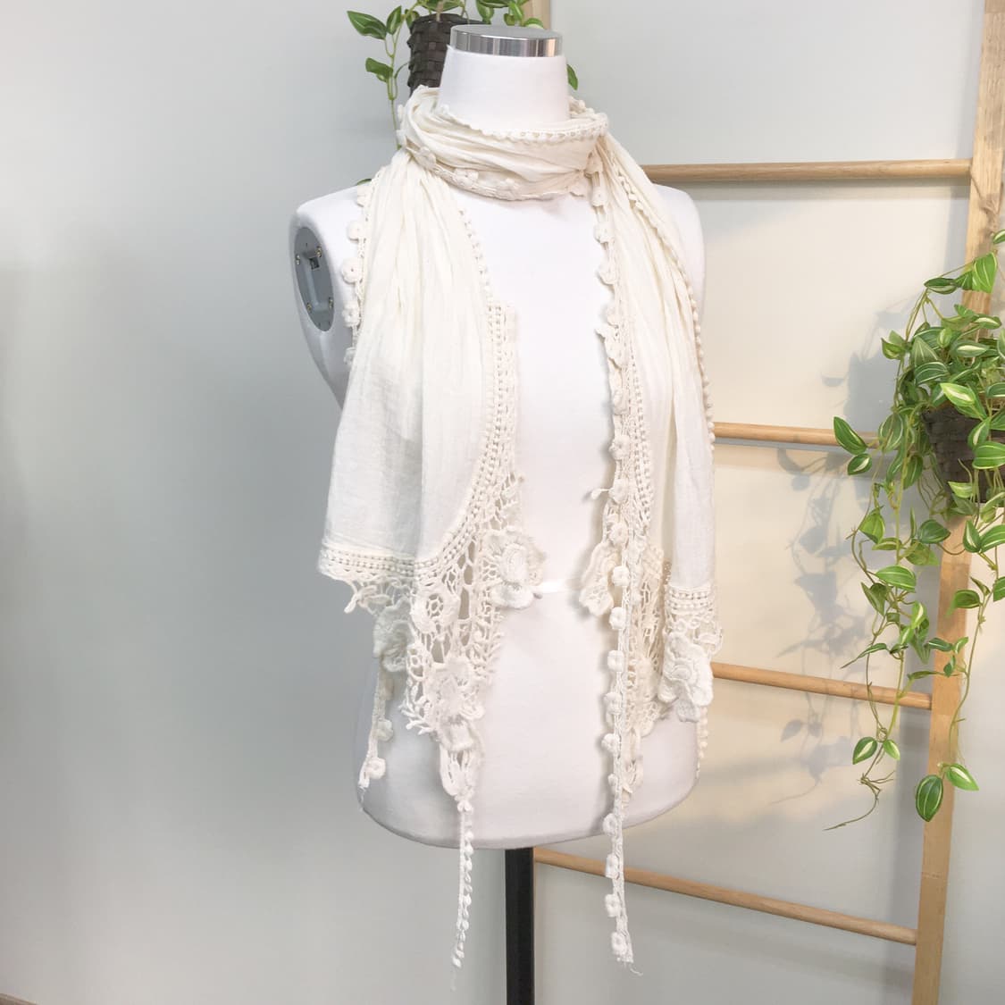 JPN/ 얇은스카프 모리걸스카프 오리엔탈스카프 레이스스카프  상품이미지4