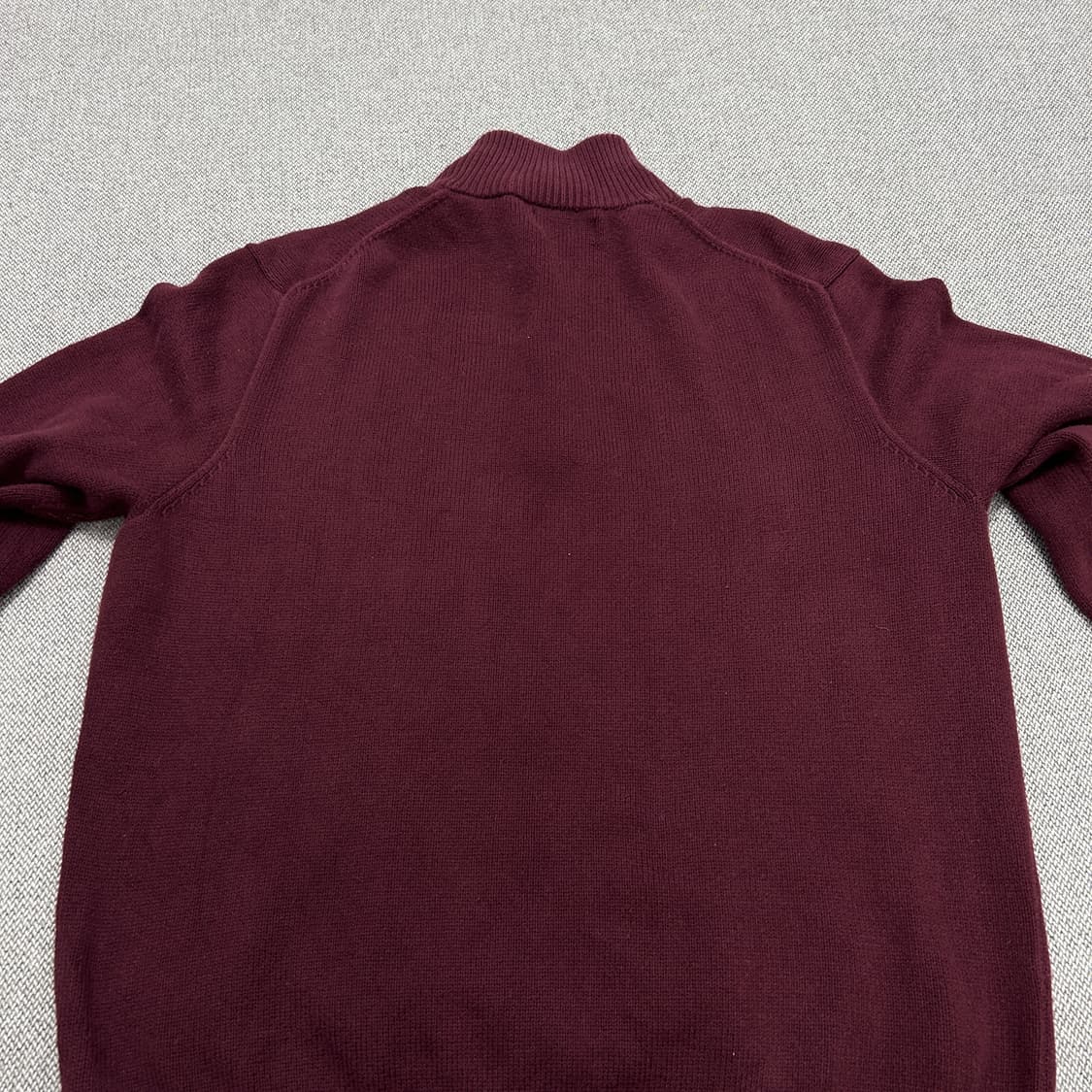 폴로 버건디 하프집업 니트(XL) 상품이미지8