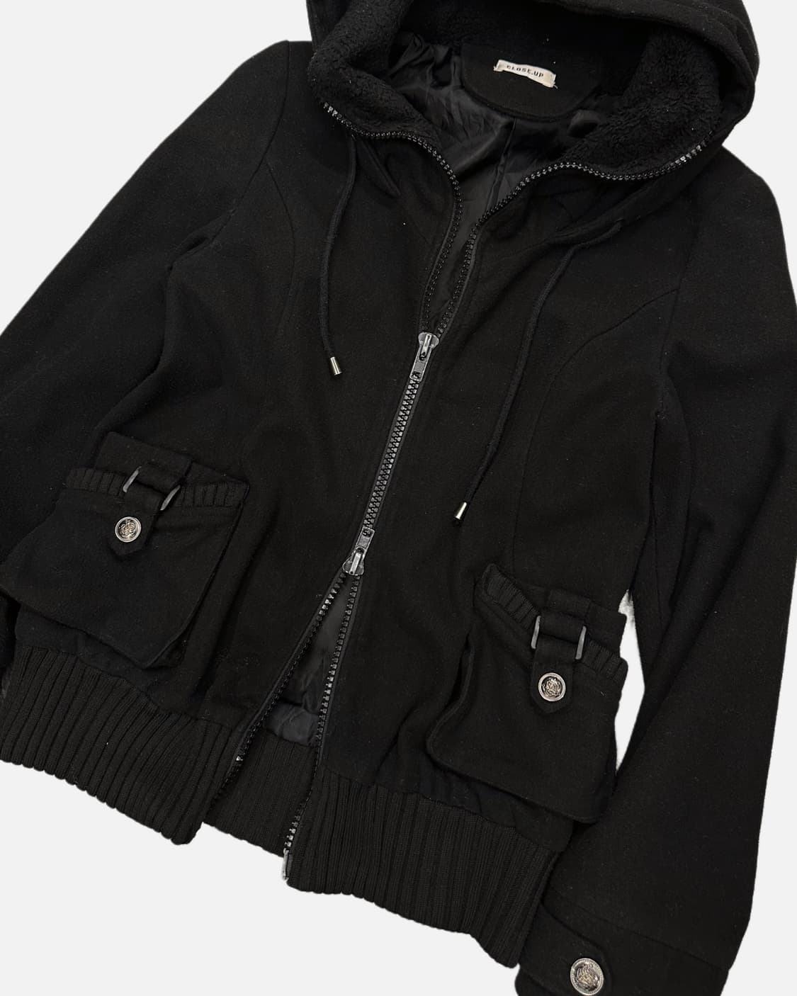 strap pocket hood zip-up jacket 상품이미지2