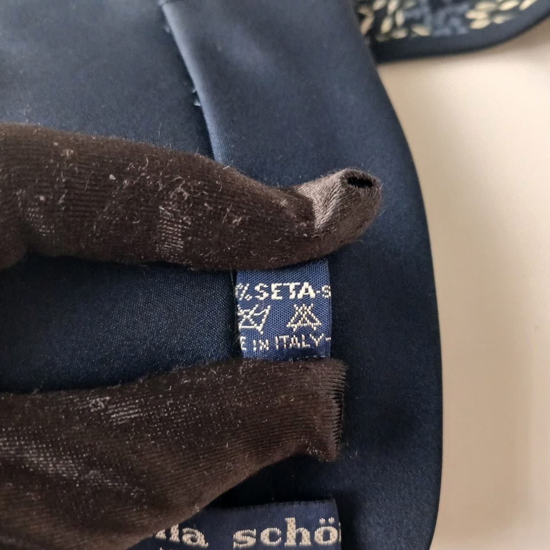 밀라숀 실크 네이비 플라워 패턴 넥타이 8.7cm A+등급 A19124
 상품이미지7