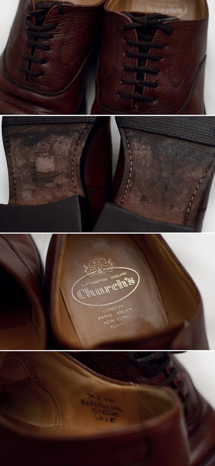 처치스 잉글랜드 베일 그레인레더 옥스퍼드 슈즈 (260-265) 상품이미지10