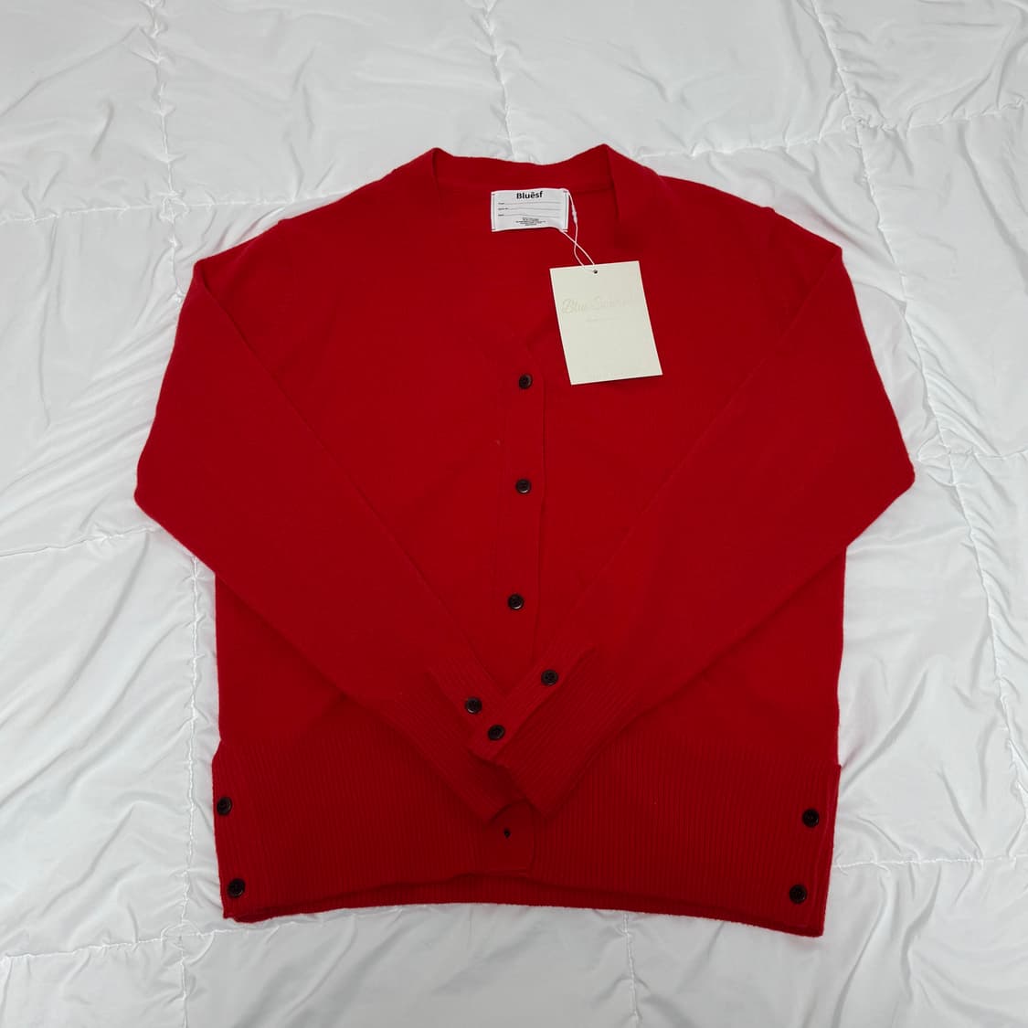 블루선플라워 가디건 레드 1사이즈 상품이미지1