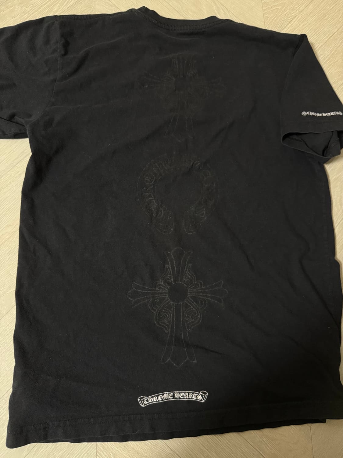 크롬하츠 트리플 로고 블랙 반팔 M 상품이미지1