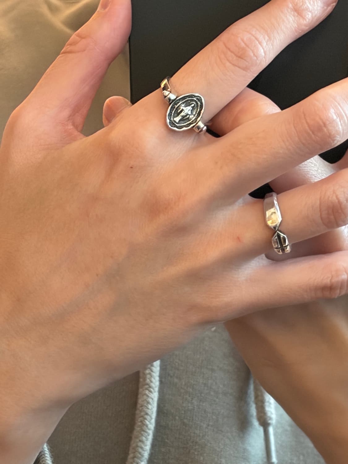 [11호]은 925 리버서블 메달 반지 상품이미지9