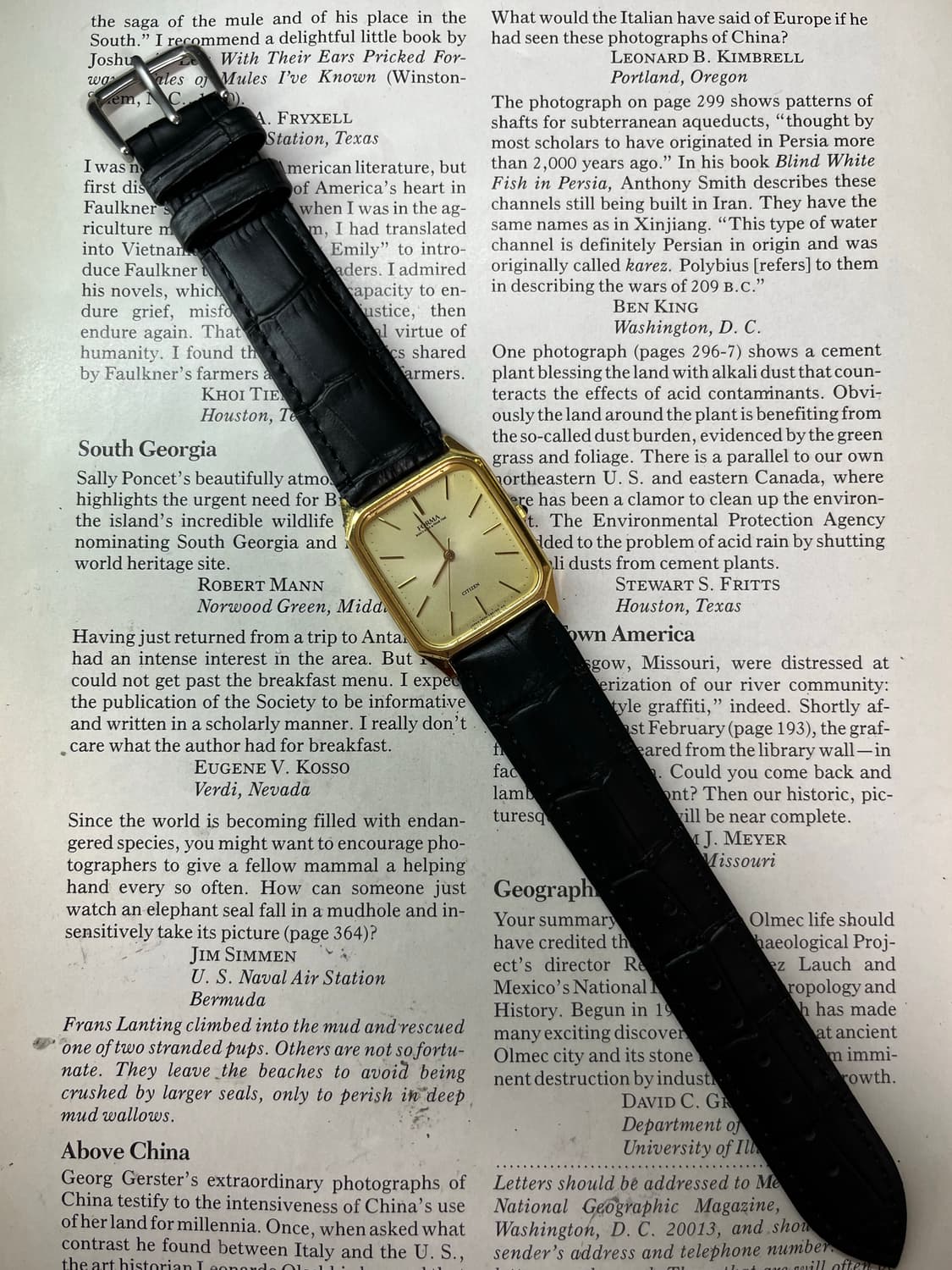 빈티지 시티즌 포르마 탱크 쿼츠 시계 상품이미지4