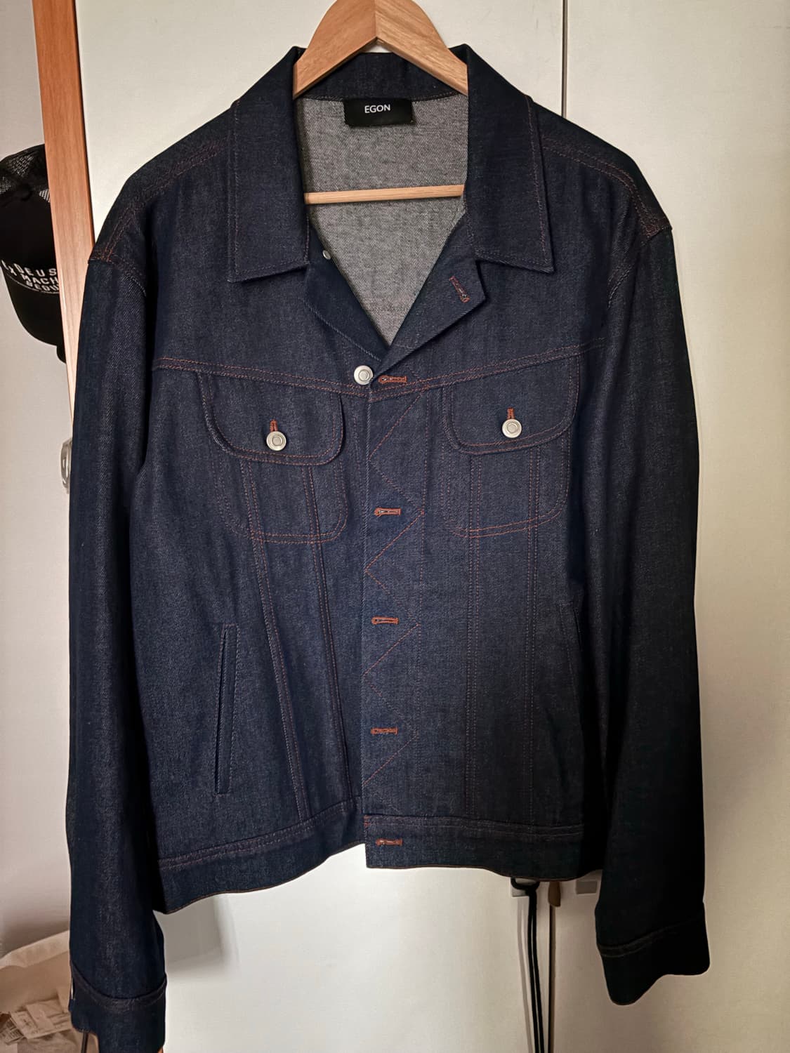 [L] 에곤랩 자수 데님 자켓 상품이미지3