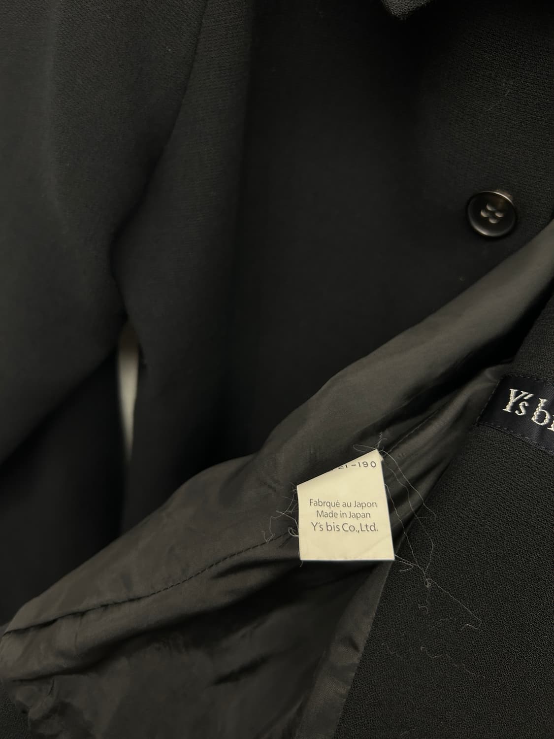Ys bis 요지야마모토 미니멀 크롭 자켓 상품이미지6