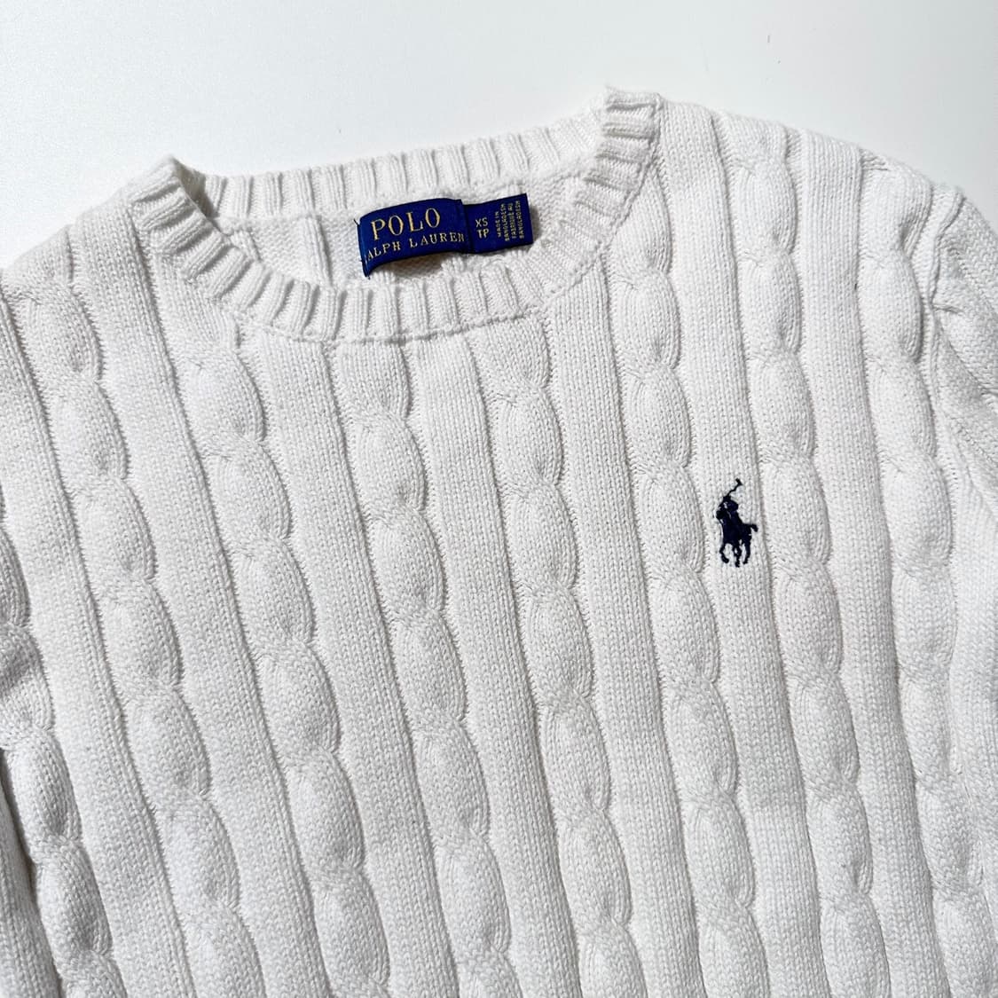 폴로 랄프로렌 케이블 라운드 니트 상품이미지3